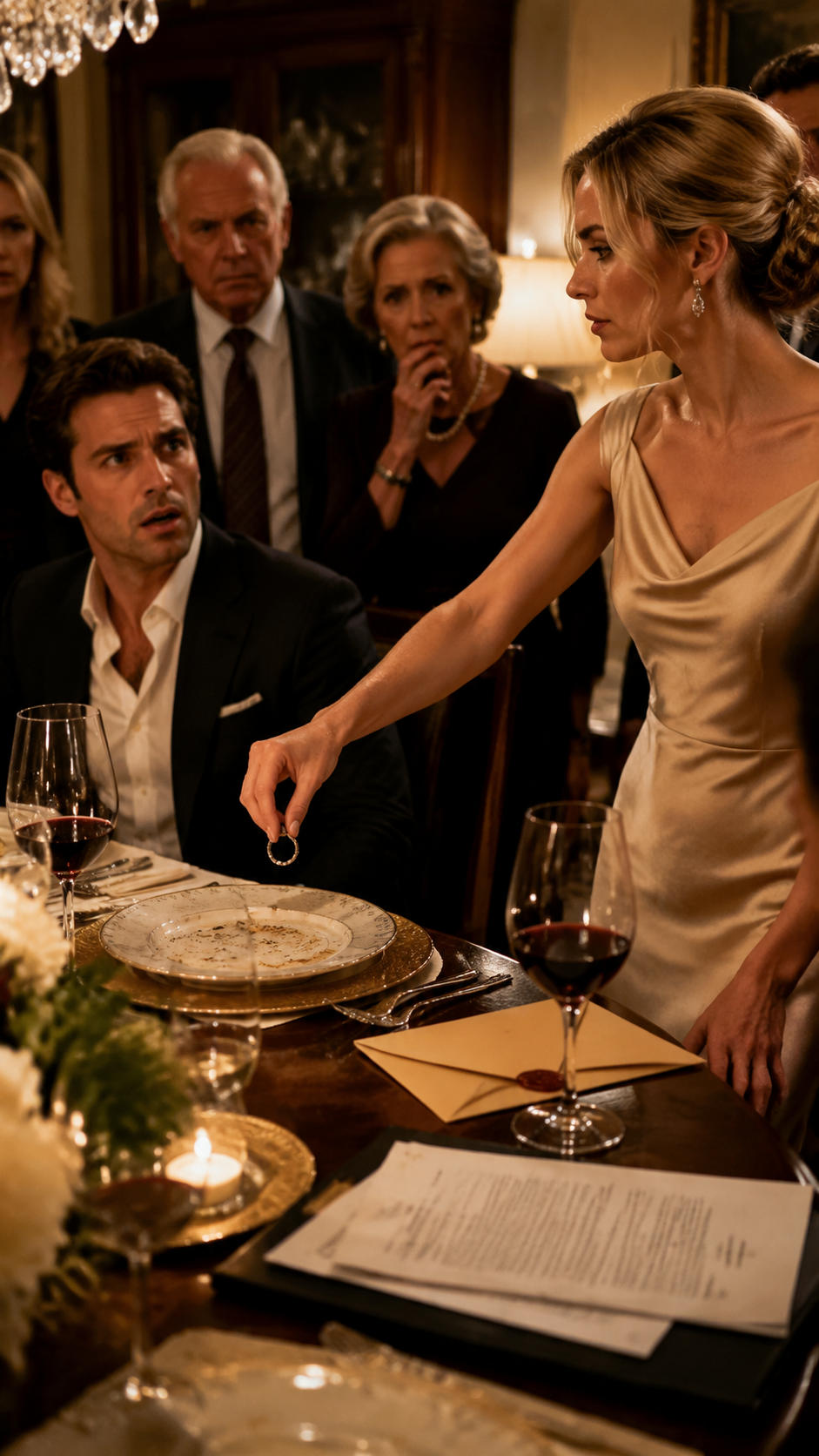 I Dropped My Wedding Ring on His Plate - Then the Sealed Envelope Ended the Blackwell Family