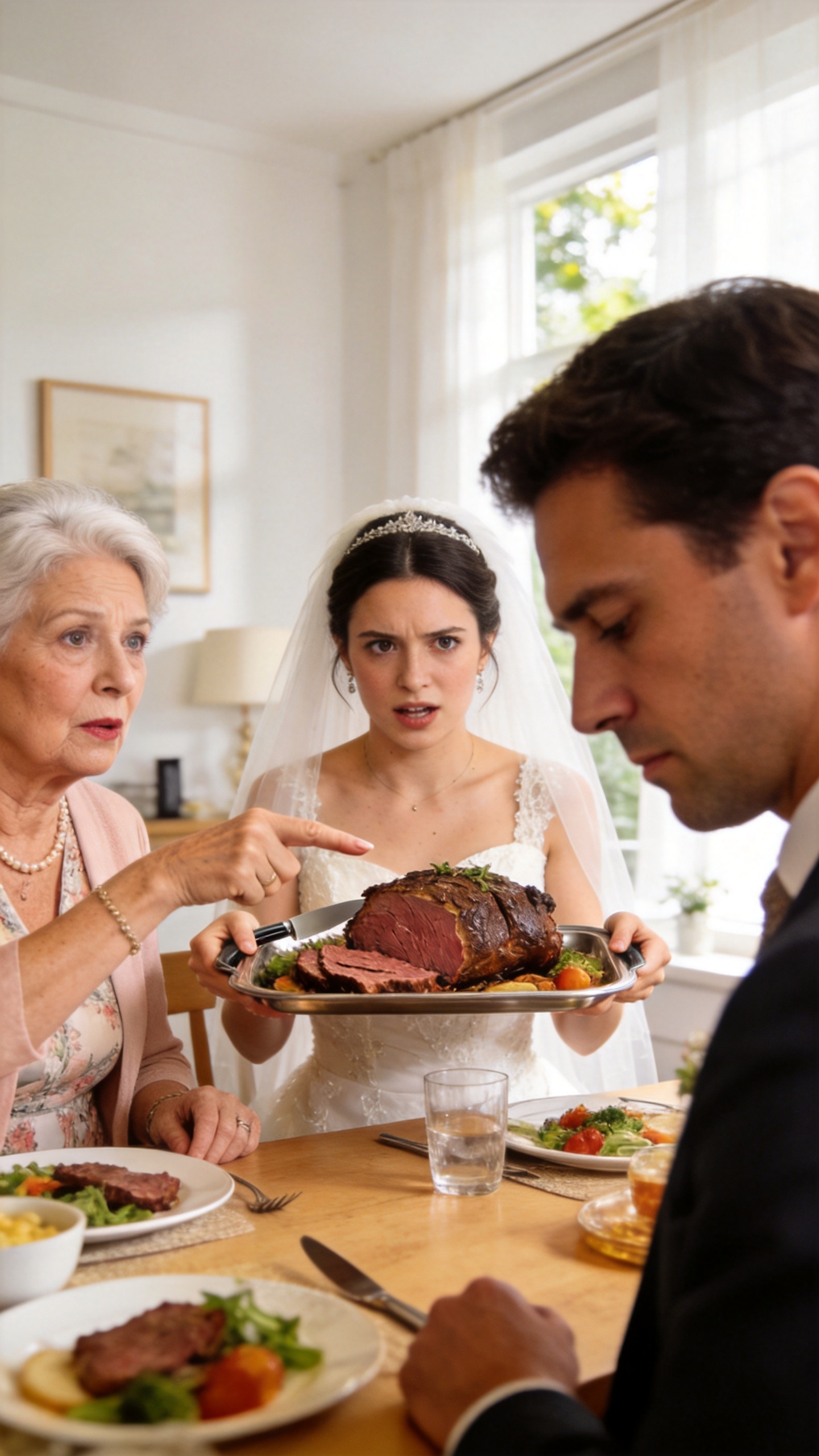 Three days after my wedding, my mother - in - law humiliated me in front of the whole family for not serving my sister - in - law