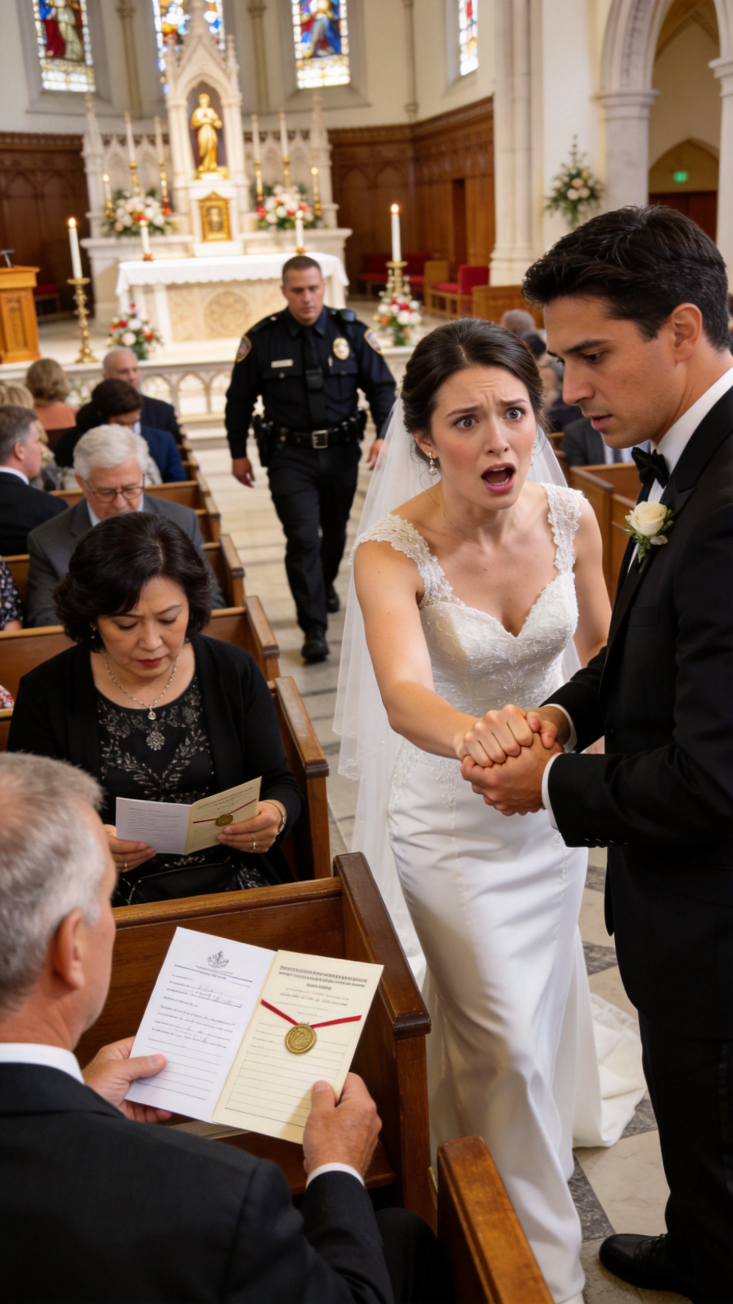 At the altar, my groom squeezed my hand hard and sneered, "You're under my thumb now. Know your place." I stared into his eyes and softly said, "You wanted a wife. Well, here's the one who witnessed it all."