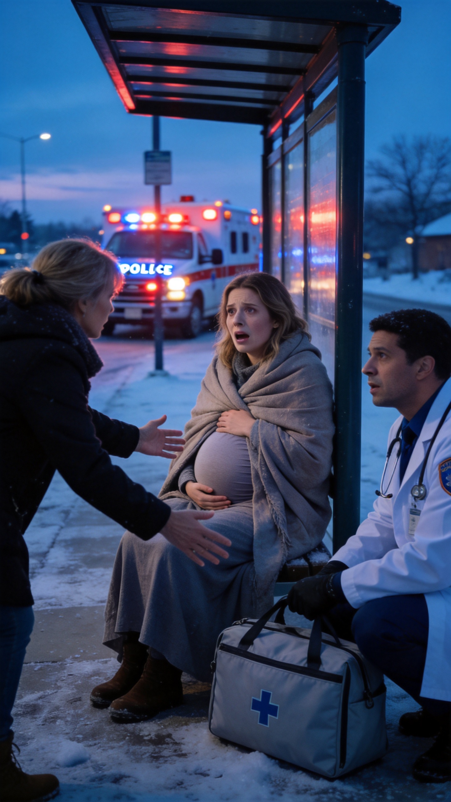 At 5 A.M., Police Found My Pregnant Daughter Bleeding At A Freezing Bus Stop. The Doctor Whispered That Her Husband And His Mother Had Done It, And That She Might Not Survive The Night.