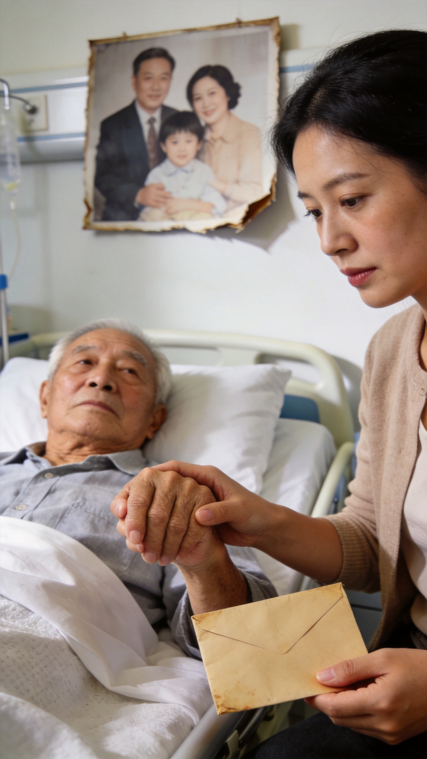 While my grandpa was on his deathbed, my folks and sis never showed up. I was the one holding his hand when he murmured, “Once I’m gone, check behind the family picture in the living room.”