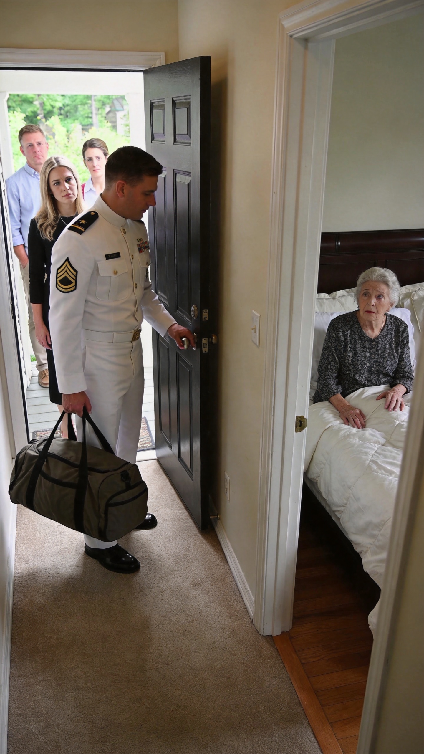 When I Came Home From Deployment, My Wife Told The Neighbors, "His Mother Has Dementia. She Hurts Herself." Then I Found Mom Locked In A Dark Bedroom, Fully Lucid, With Bruises On Her Wrists