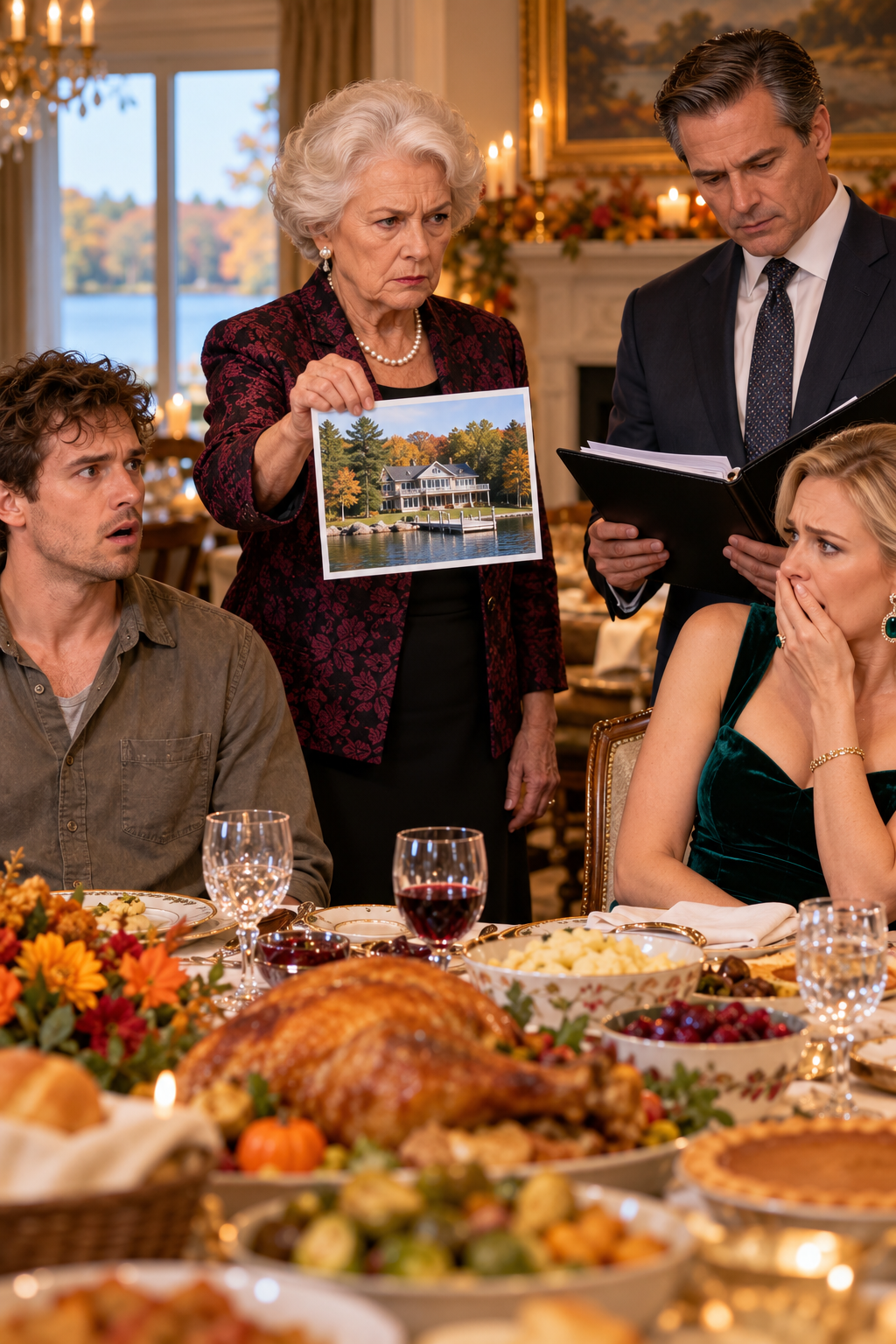 At Thanksgiving, Grandma Asked Why Strangers Were Living in the Million-Dollar House She Bought Me. I Was Sleeping in My Car. Then Grandma Called Her Lawyer Inside, and He Showed Me the $1 Gift My Sister Claimed I Had Signed.