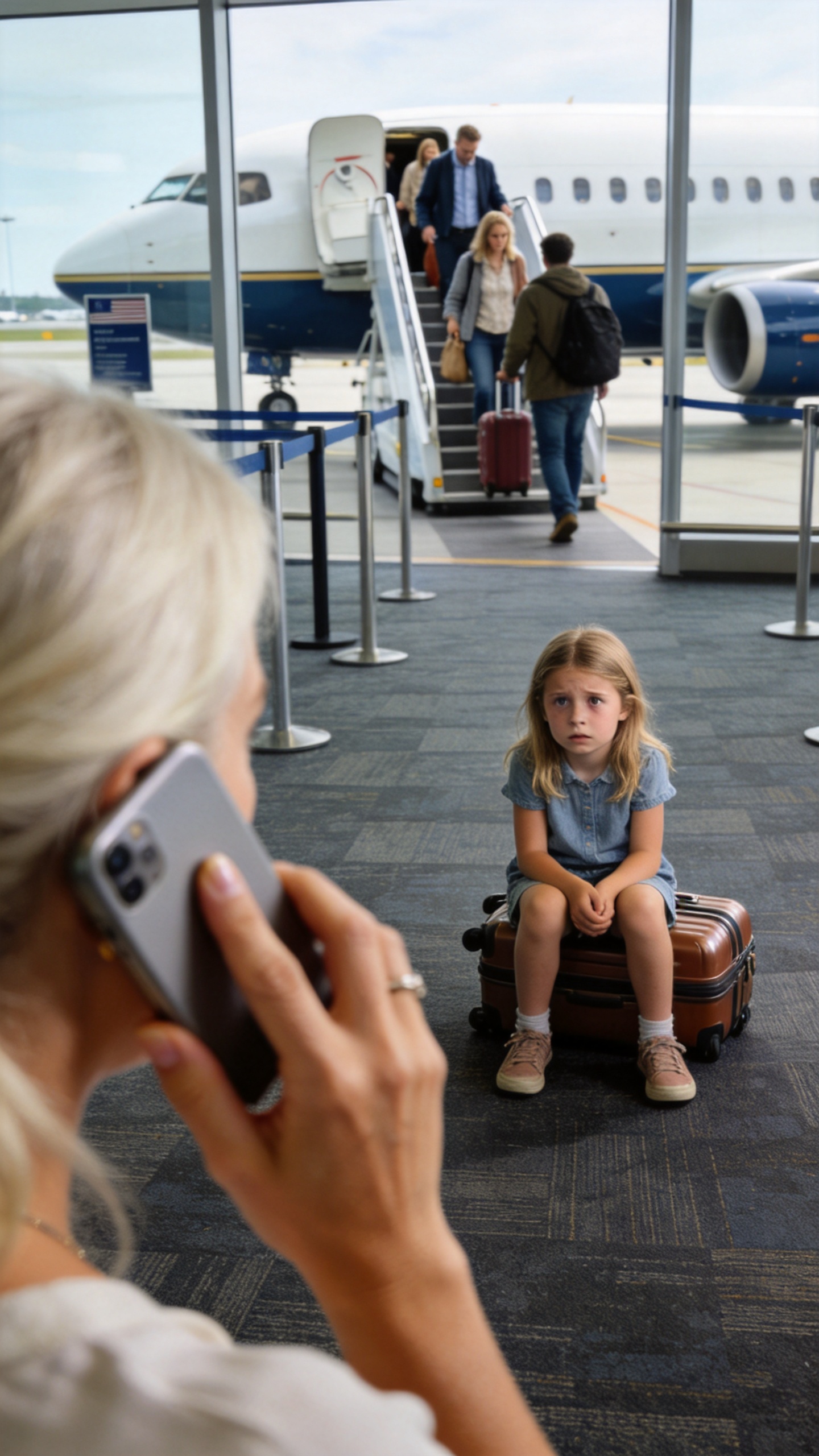 My eight-year-old daughter called after my family left her alone at the airport and boarded first class. “We voted that she should stay,” they texted. She thought it was her fault. I stayed calm and made one decision. Seven days later, their lives began falling apart.