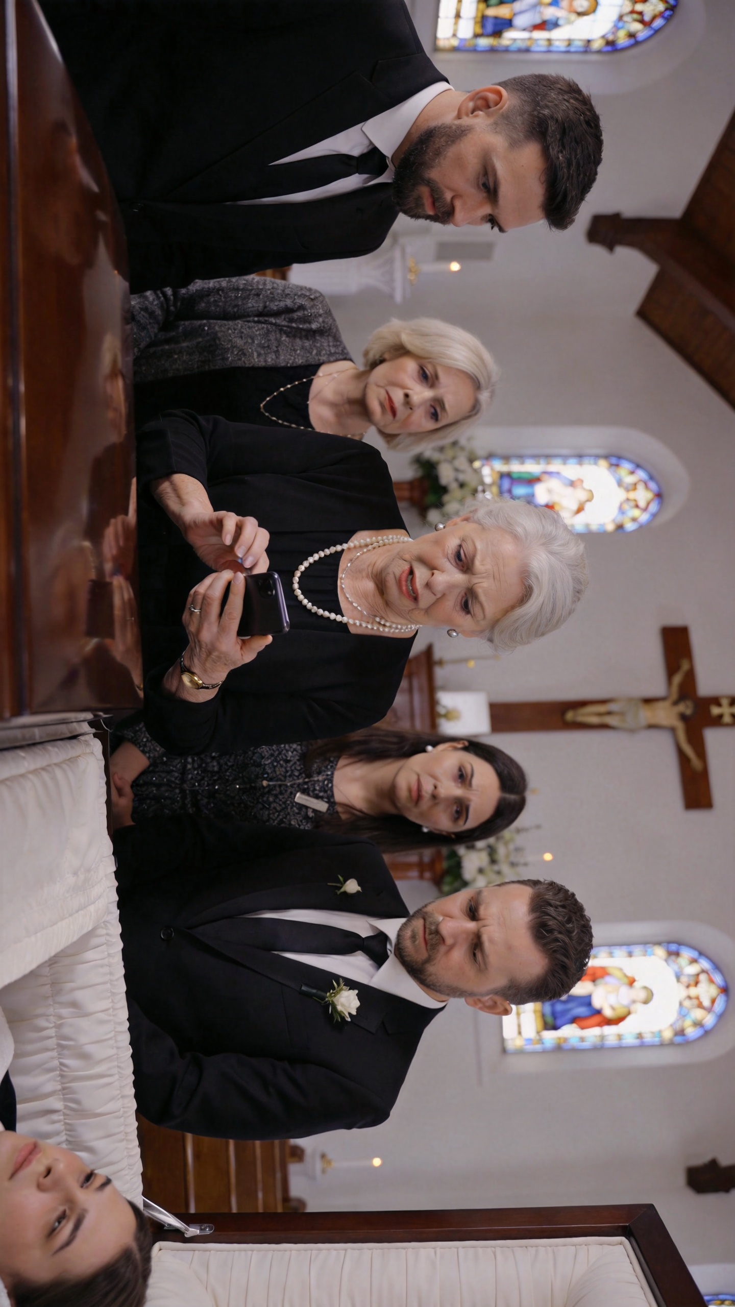At My Husband's Funeral, My Phone Buzzed With A Message Saying I Am Alive, Do Not Trust Them