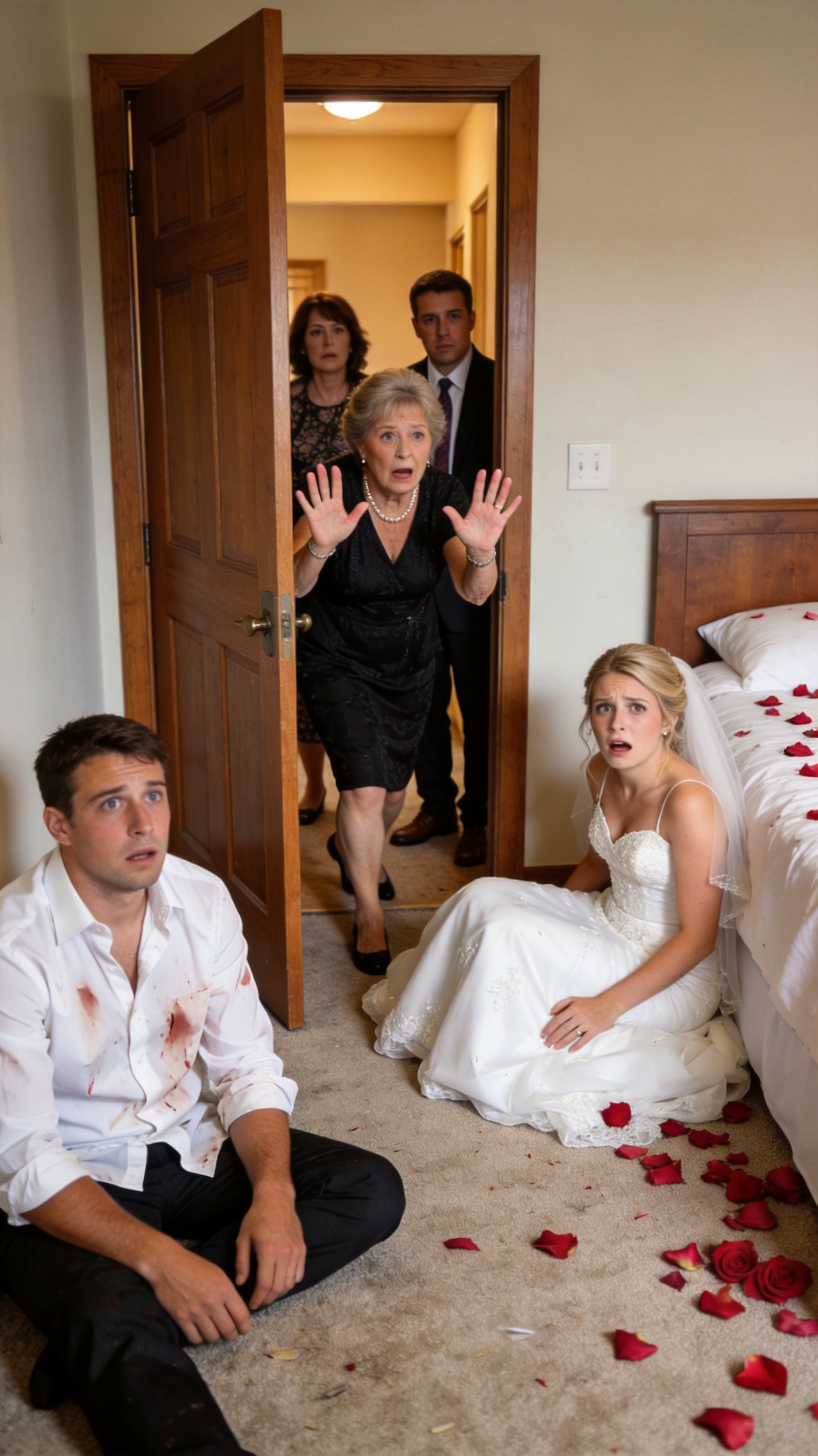 The Bride Screamed on Her Wedding Night, and Her Mother-in-Law Rushed In. She Found Her Cowering on the Floor as Her Son Mumbled, “She Had to Pay.”