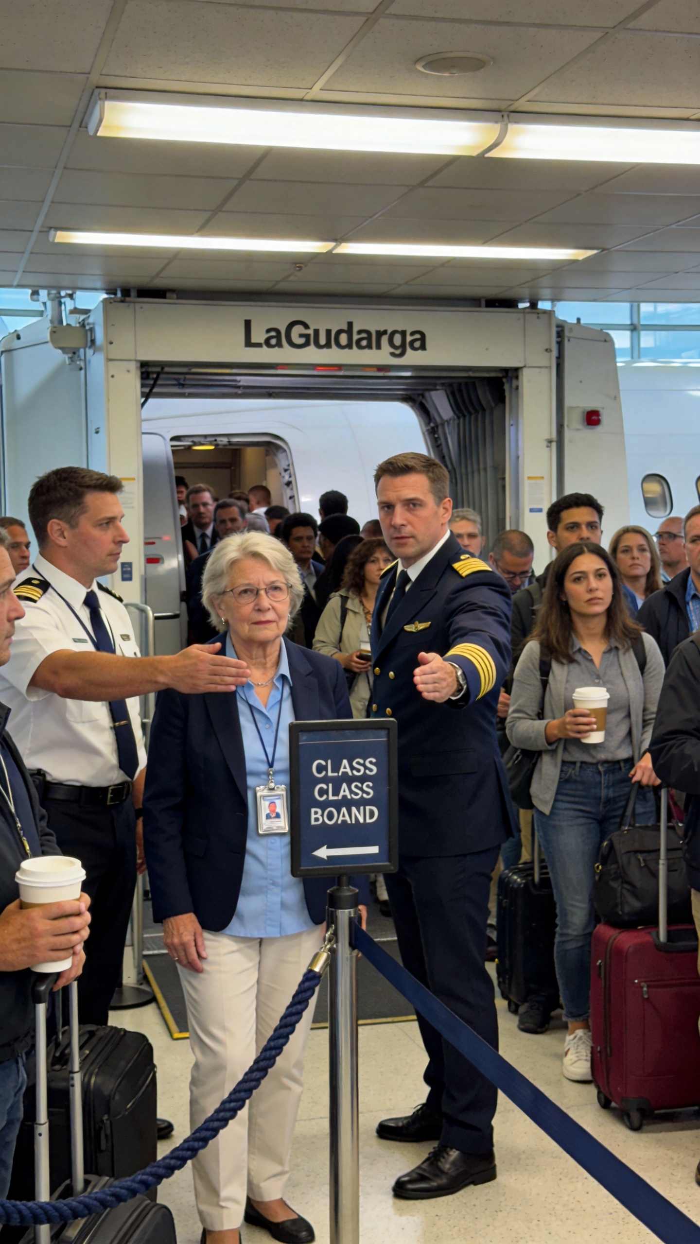 They Blocked Me At The Gate Like First Class Had A Dress Code, But The Pilot Saw The Badge At My Neck And Stopped The Whole Terminal With My Name
