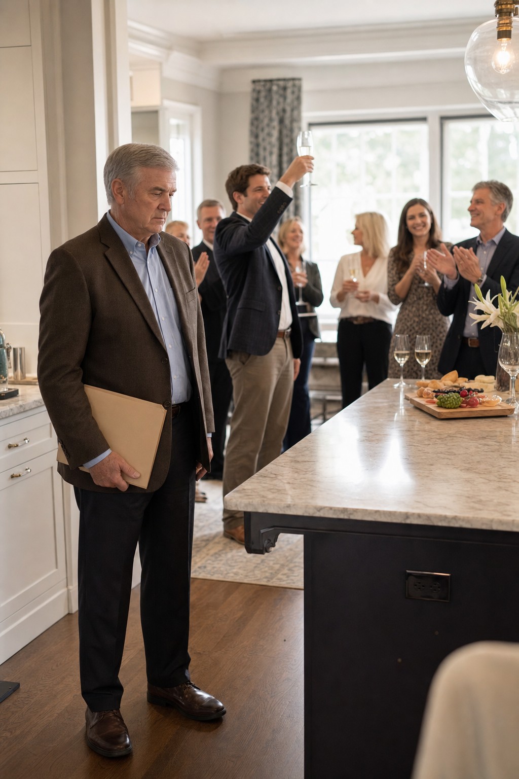 At my son's housewarming party, he raised his glass and said, My in - laws paid for this house. My wife went quiet. I'd shelled out $180,000. I kept mum at the party, but come Monday, the bank called him, and the truth he'd brushed off hit him hard.