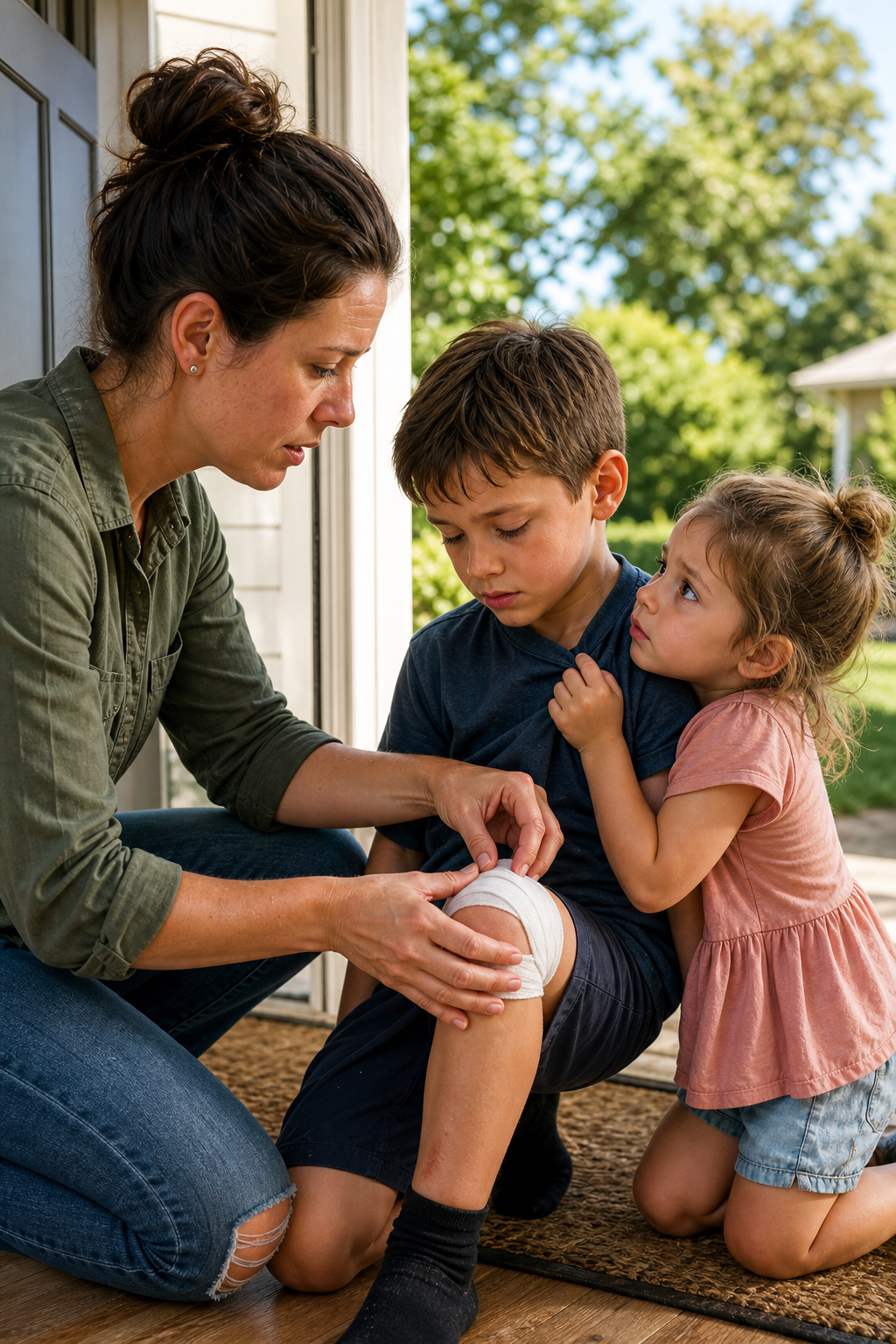 My 7 - year - old nephew dragged himself to my door with his 4 - year - old sister in tow and whispered, “She locked us down there again…” I thought he hurt his leg running. But when the doctor saw the X - ray, his words changed everything