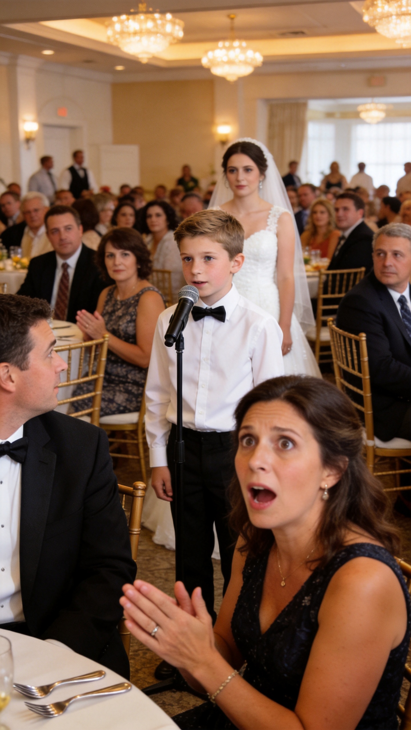 My Brother's Bride Called Me A Sad Single Mother In Front Of The Whole Reception. My Own Mother Said I Was A Clearance Item, Then My Nine-Year-Old Son Walked To The Microphone
