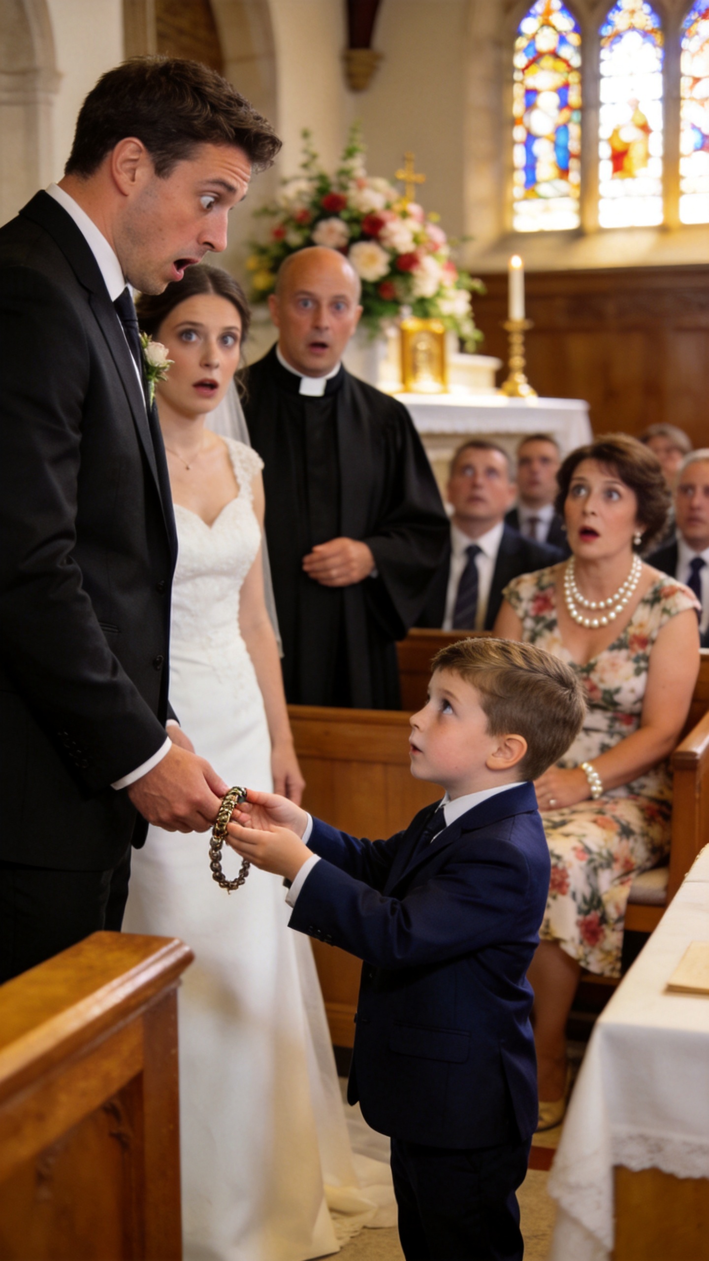 I Was At The Altar, About To Say "I Do," When A Five-Year-Old Boy Ran Through The Church Doors And Put A Tarnished Bracelet In My Hand. The Engraving Belonged To The Woman My Family Swore Was Dead