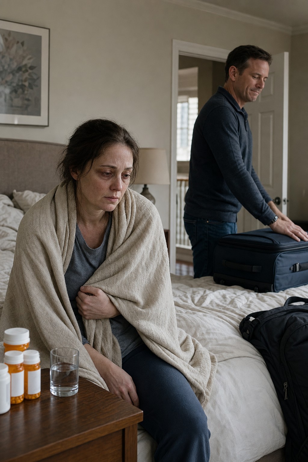I was too weak to stand when my husband zipped his suitcase and said, "You'll be fine for 74 days." Then he left for Europe with his family. Hours later, I discovered...