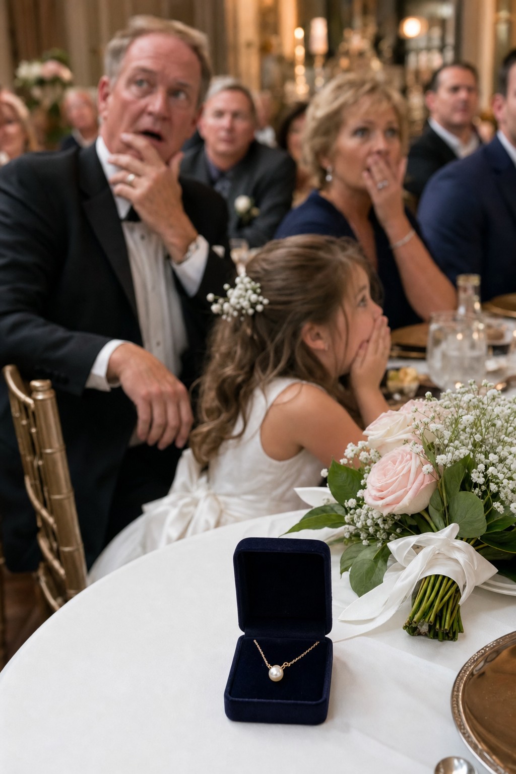 The Bride Accused a 7-Year-Old Flower Girl of Stealing Her Mother's Necklace at the Wedding... Then She Opened It and Uncovered a Shocking Truth