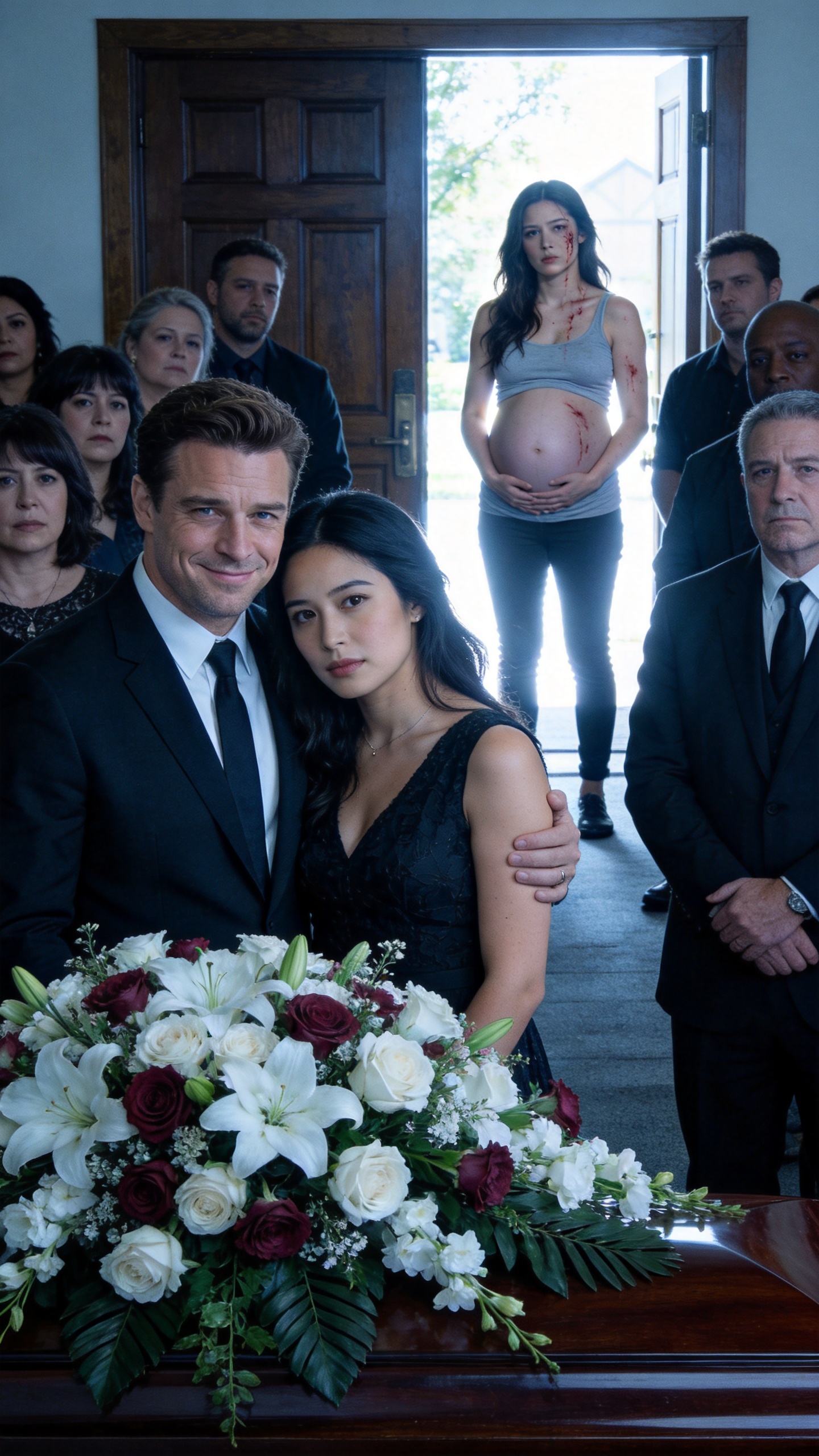 He Shoved His Nine-Month-Pregnant Wife Off An Icy Cliff Just To Pocket A $50 Million Life Insurance Policy. At The Funeral They Think Is Mine, He Is Standing With His Secret Lover - But He Has No Idea I Am Still Alive.