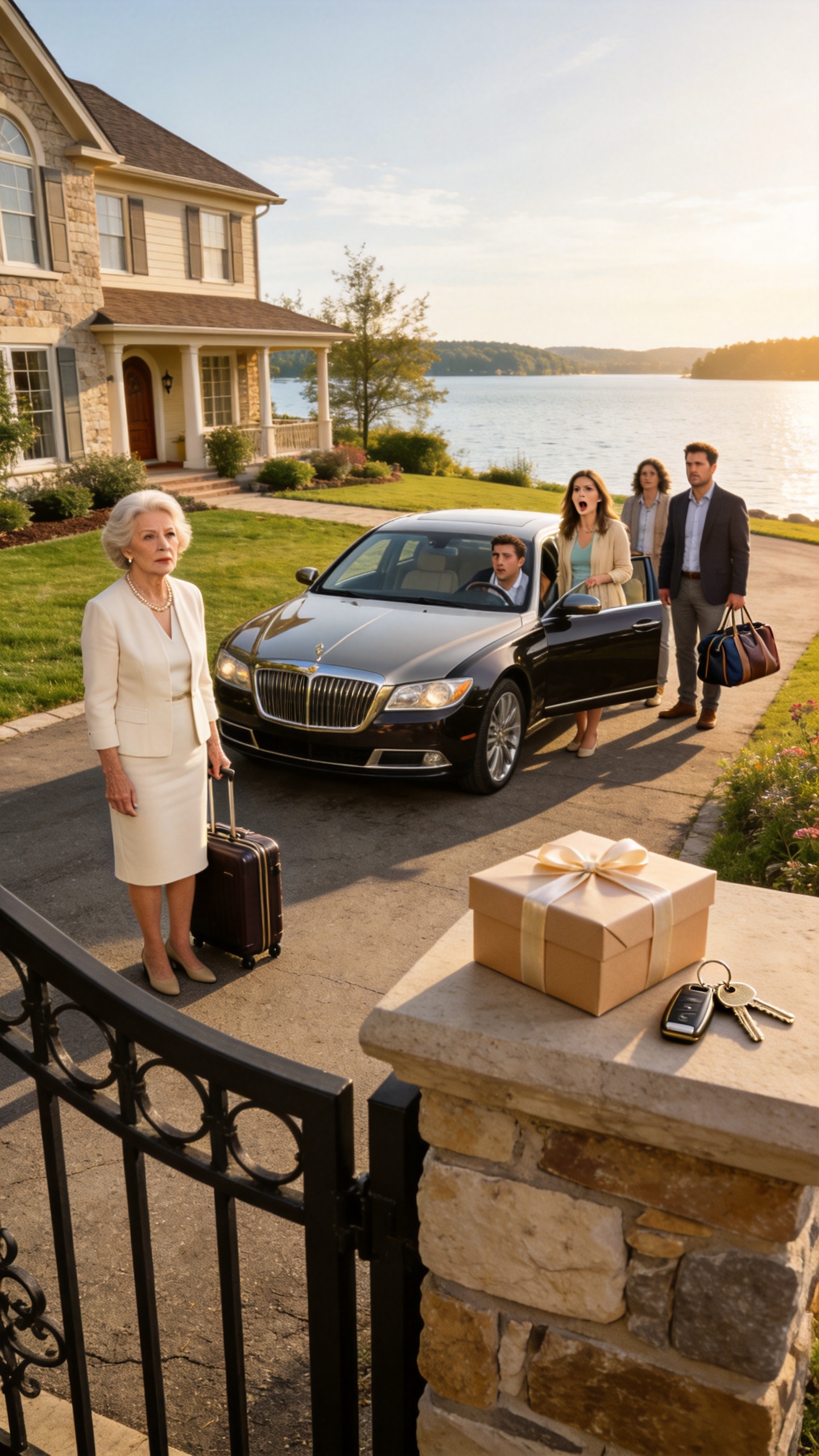 My Daughter Took Over My Lake Villa And Handed It To Her Husband's Family. They Laughed Until They Found My Final Gift Waiting At The Gate