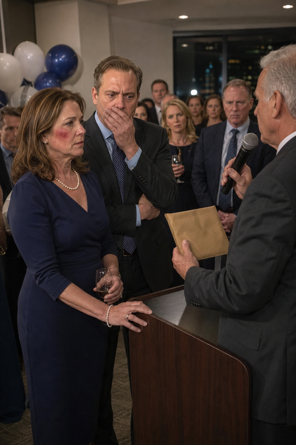 He Slapped His Wife at His Promotion Party—Then the Board Chair Took the Microphone