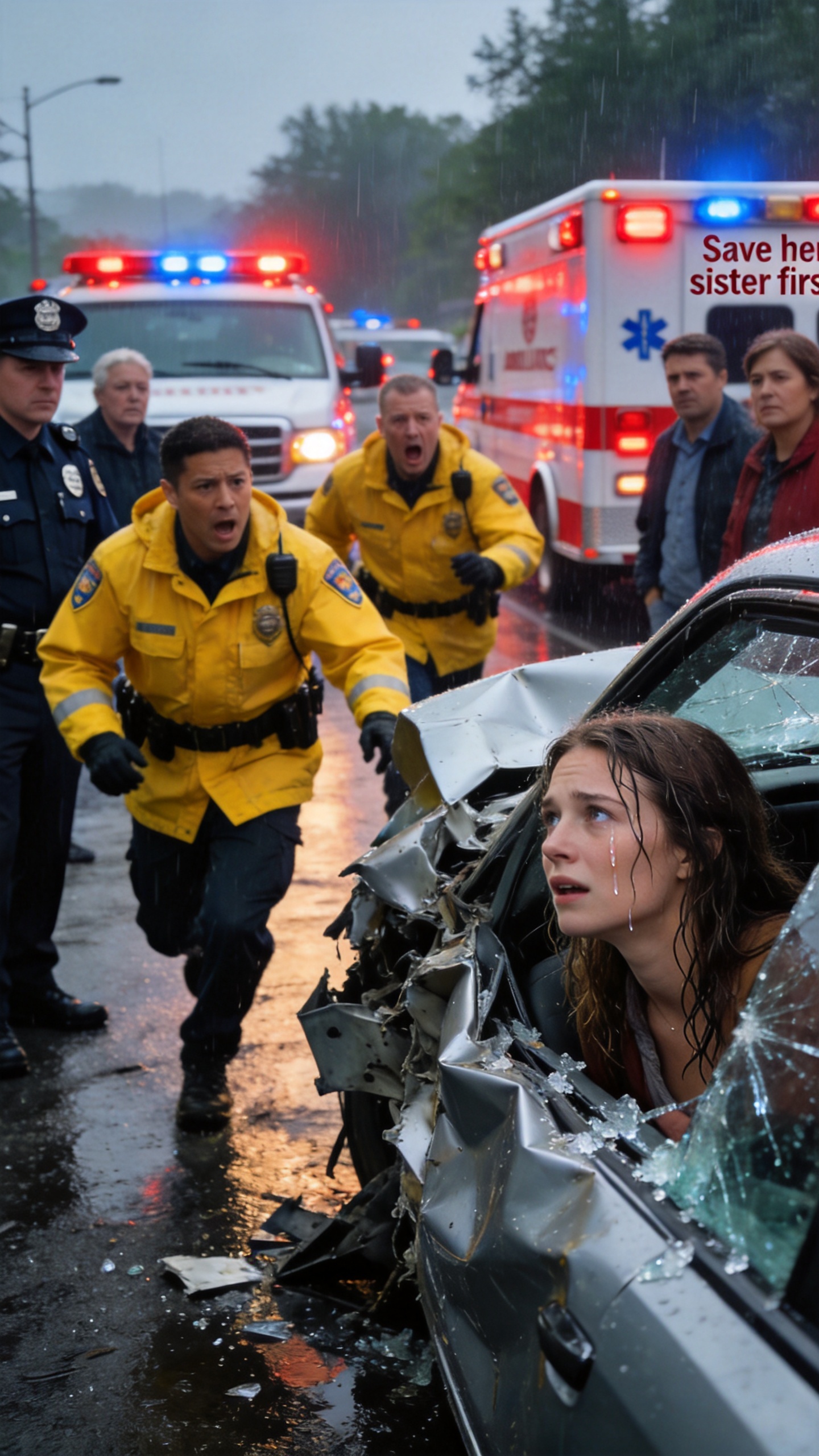 After our car accident, I was still trapped inside when my dad shouted at the paramedics to save my sister first. Then he pointed at me and said, "The other one never meant much anyway. Don't waste time on her."