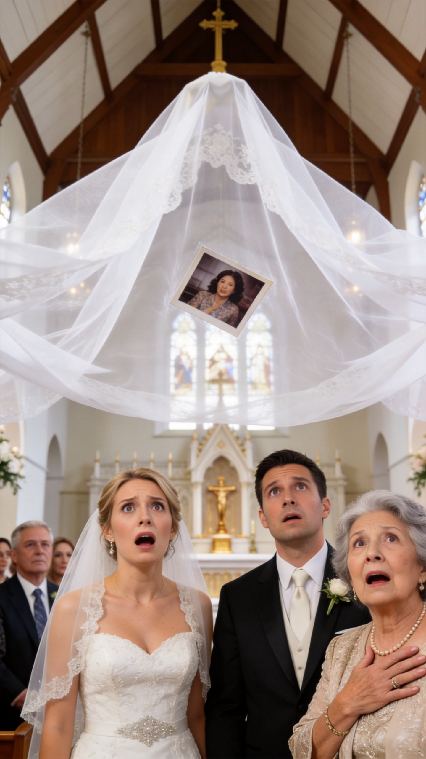 My Mother's Veil Blew Up At My Half-Sister's Wedding, And Everyone Thought It Was Just The Wind - Until The Secret Hidden Beneath It Made The Groom Step Back From The Altar.