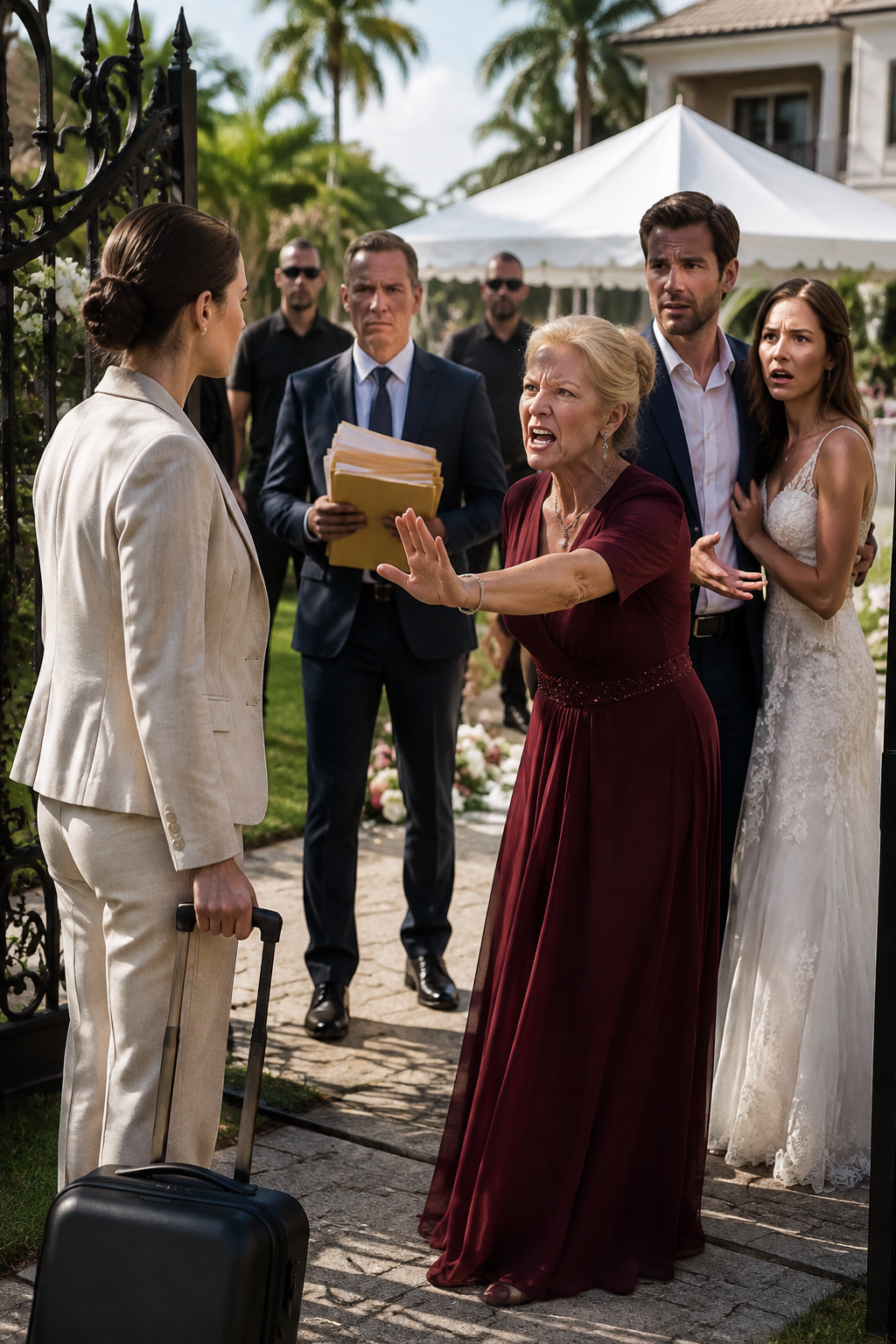 I Returned From a Business Trip to Find a Wedding in My Garden - Then the Gate She Slammed Became Her Eviction Notice
