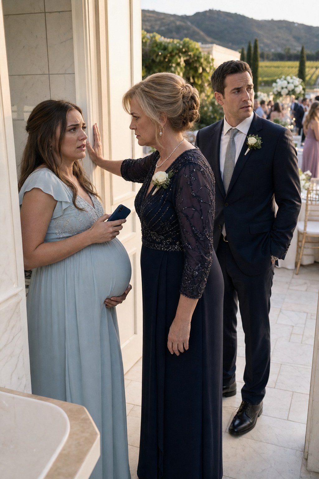 My Water Broke in the Middle of My Sister-in-Law's Lavish Vineyard Wedding. "Please Call an Ambulance," I Gasped, but My Mother-in-Law Locked Me in a Bathroom.