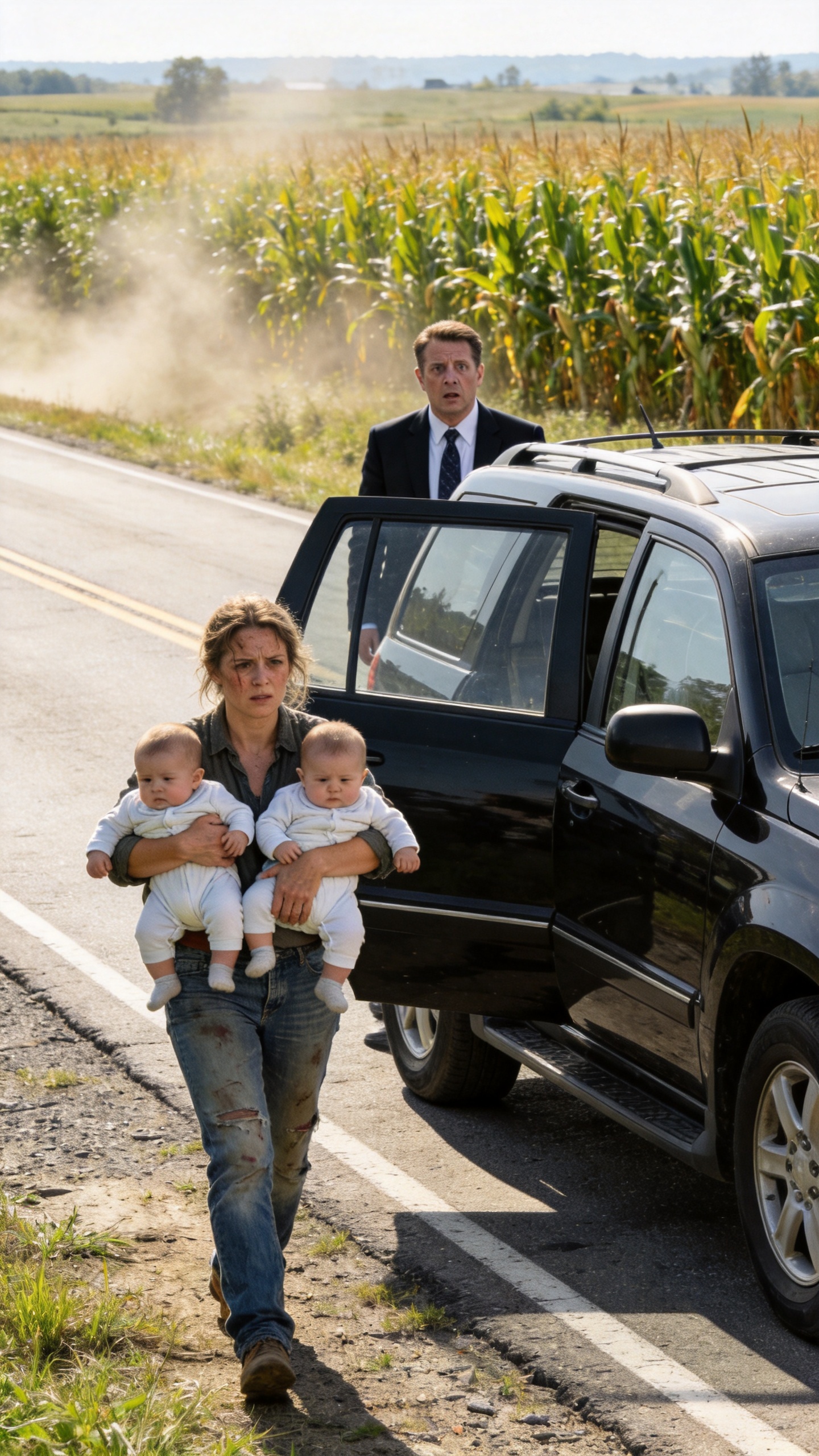 A CEO Laughed When He Saw His Ex-Wife Walking A Country Road With Twin Babies, Until She Looked At Him With Pity And Said, "You Still Do Not Know What Tessa Hid In Your House"
