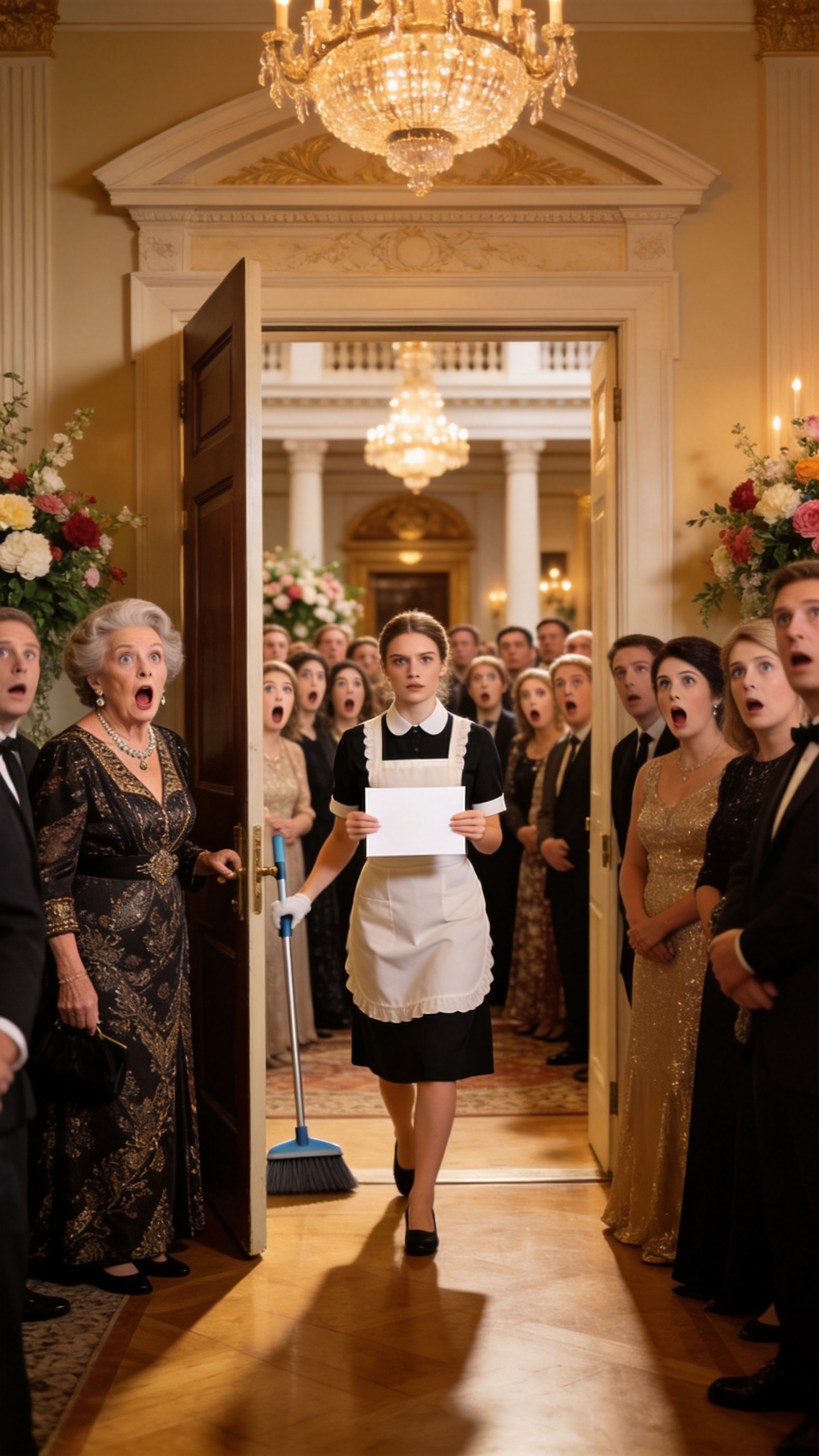 The lady wanted to embarrass her employee in front of 300 people and told her: "Don't forget to come in formal attire," believing that she would arrive in embarrassment and borrowed clothes; but the young woman appeared with an impossible dress, a hidden invitation, and a family secret that no one was prepared to hear.