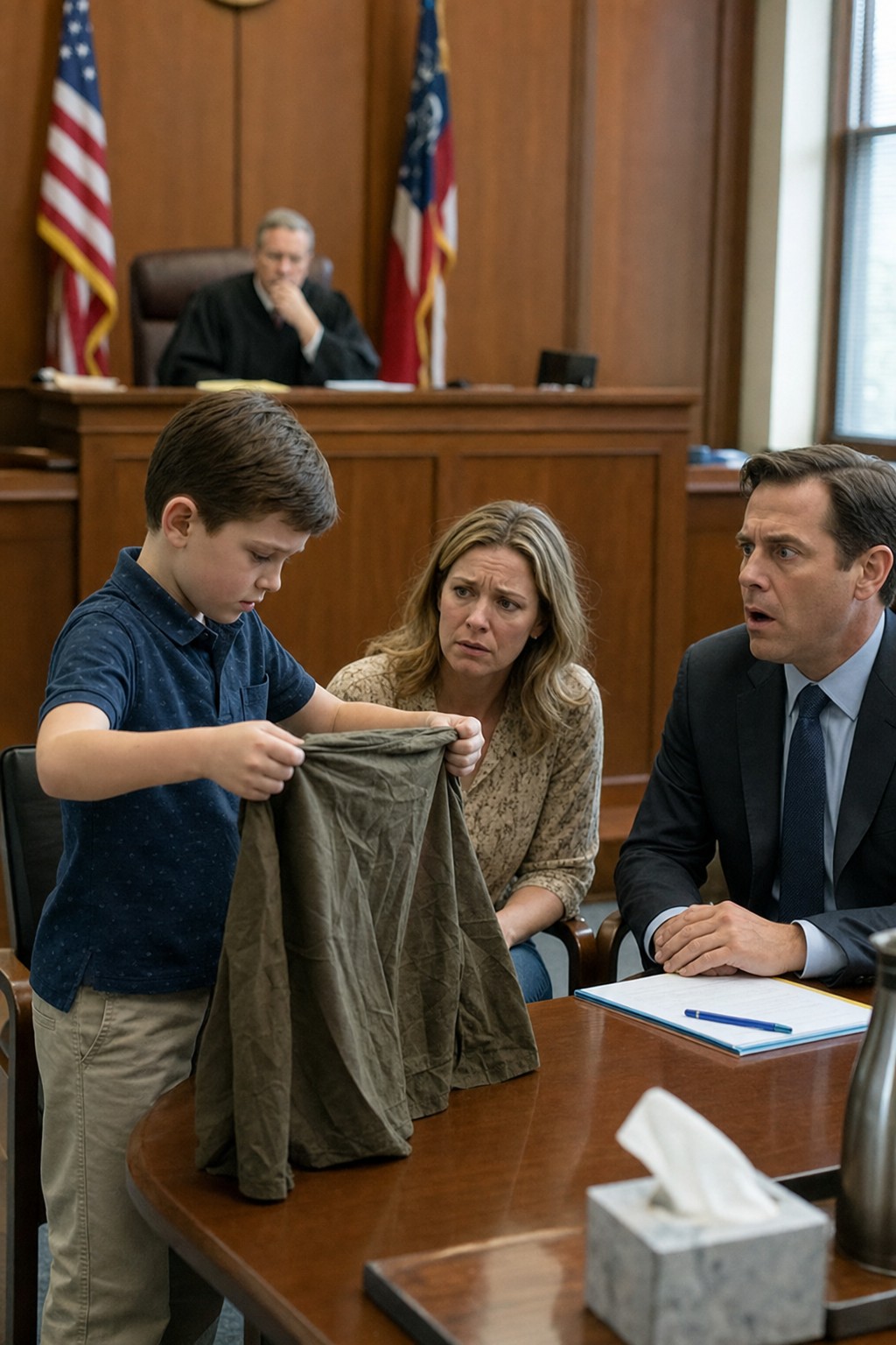 My Ex-Husband's Lawyer Held Up My Son's Used Shirt To Prove I Was An Unfit Mother - Then My 8-Year-Old Unfolded It, Showed The Secret Message He'd Written Inside, And Shattered His Father's Custody Bid In Seconds