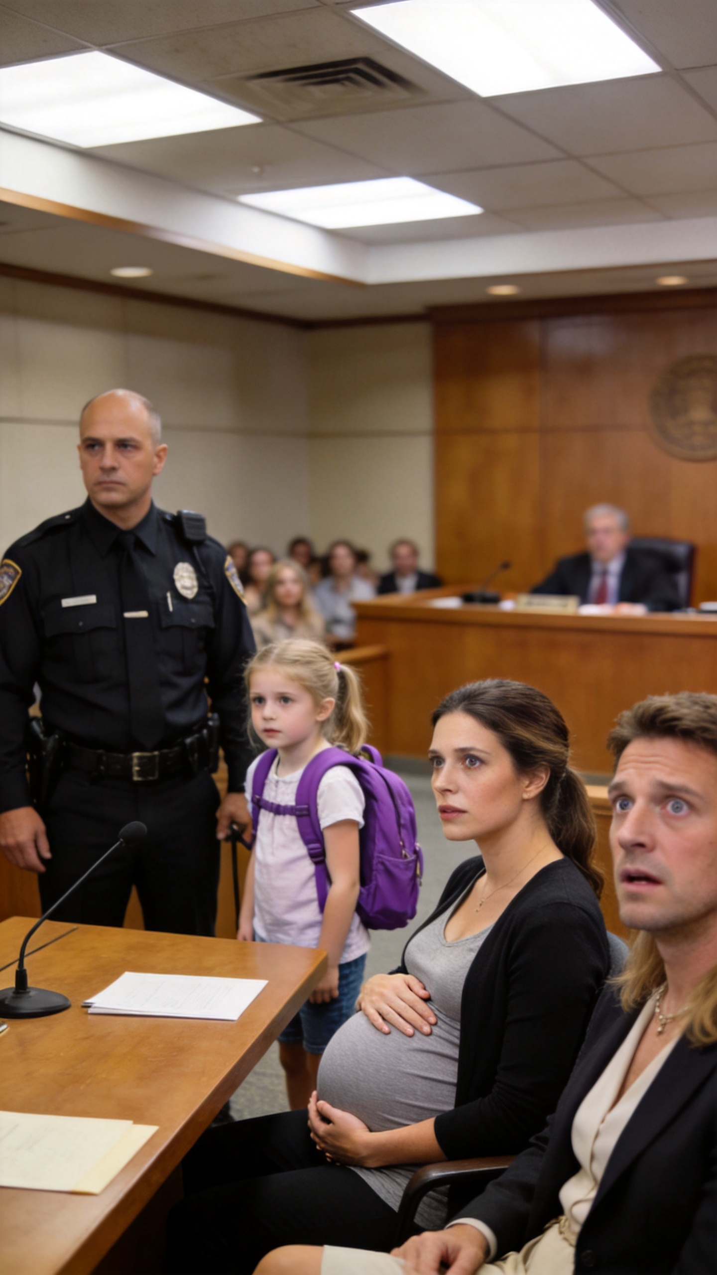Pregnant And Humiliated In Divorce Court, I Let My Husband Think He Had Taken Everything, Until The Judge Asked Why His Little Girl Was Crying Outside The Door