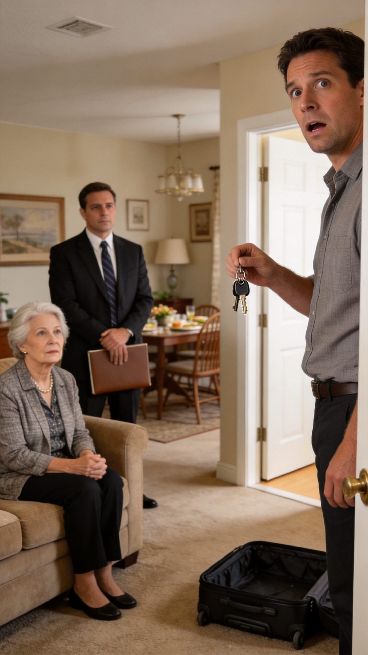 My husband became aggressive when I refused to move in with his mother. The next morning, he ordered me to hide the marks and smile. But when he returned for lunch, my suitcase was gone and an unexpected guest was waiting.