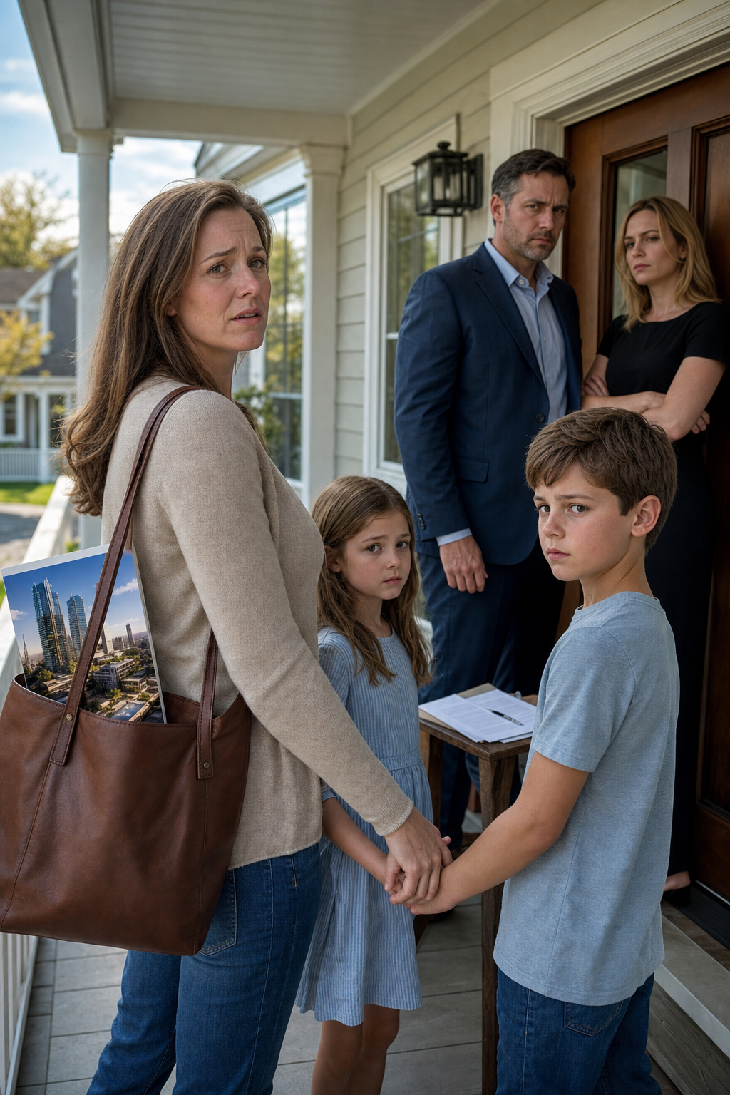 I Ran Home Holding Our Kids' Hands, but My Husband Was Already on the Porch with Another Woman