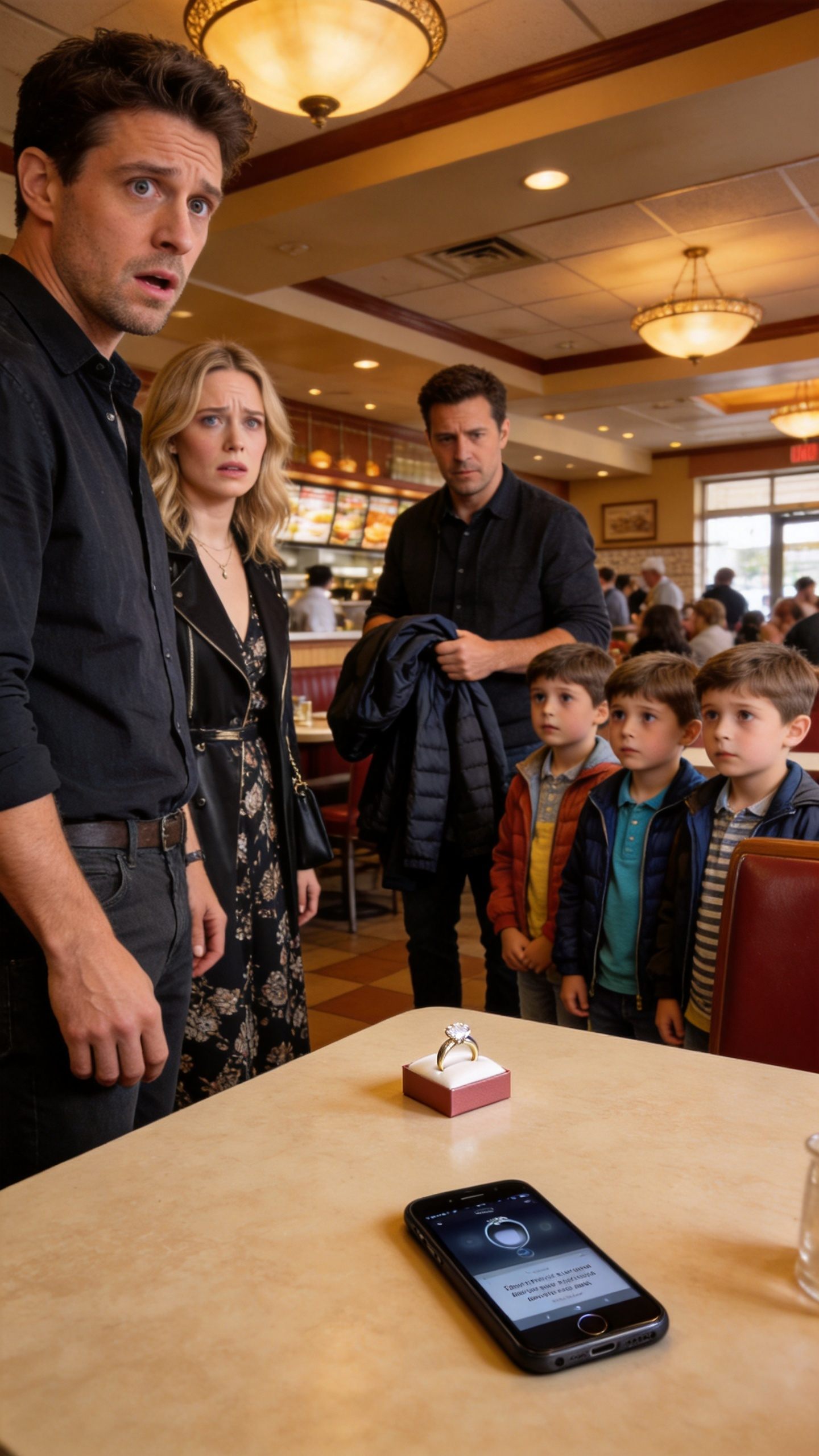 My ex arrived at the restaurant with an engagement ring and ended up staring in panic at my 5-year-old triplets. Tell