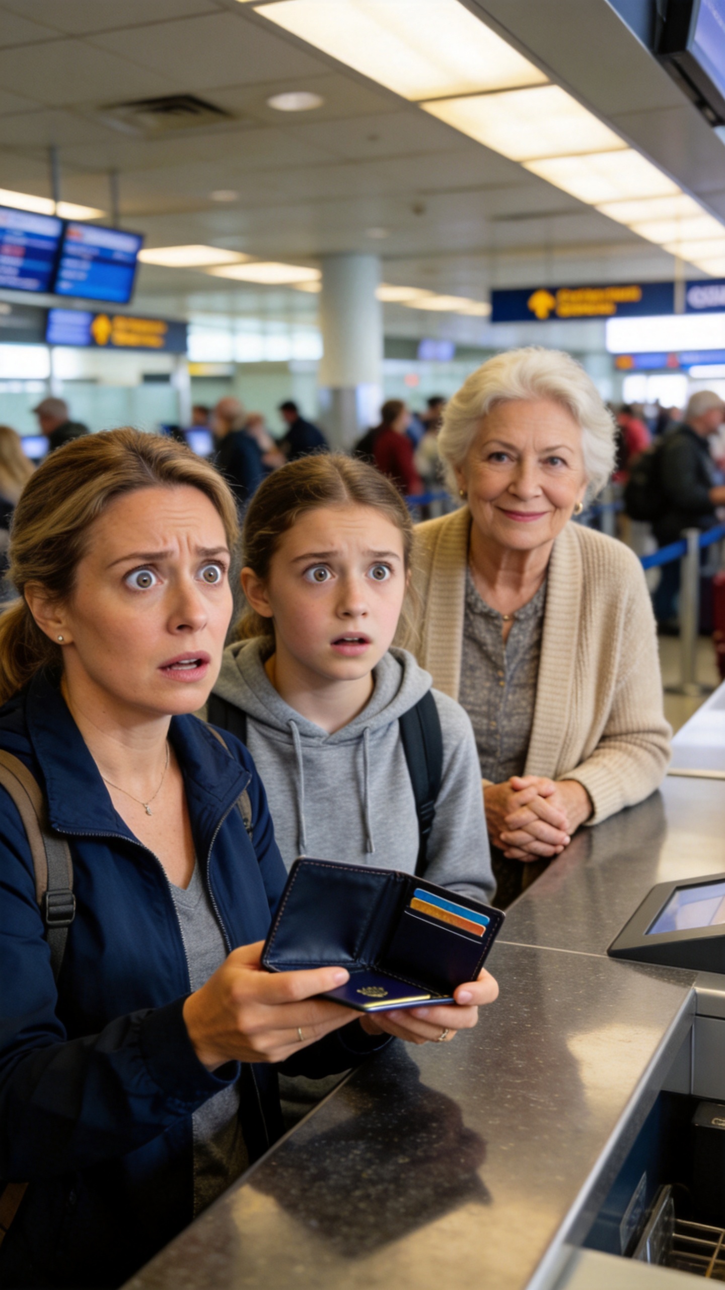 My Daughter Found Her Passport Case Empty At The Airport And Grandma Smiled Like She Had Won