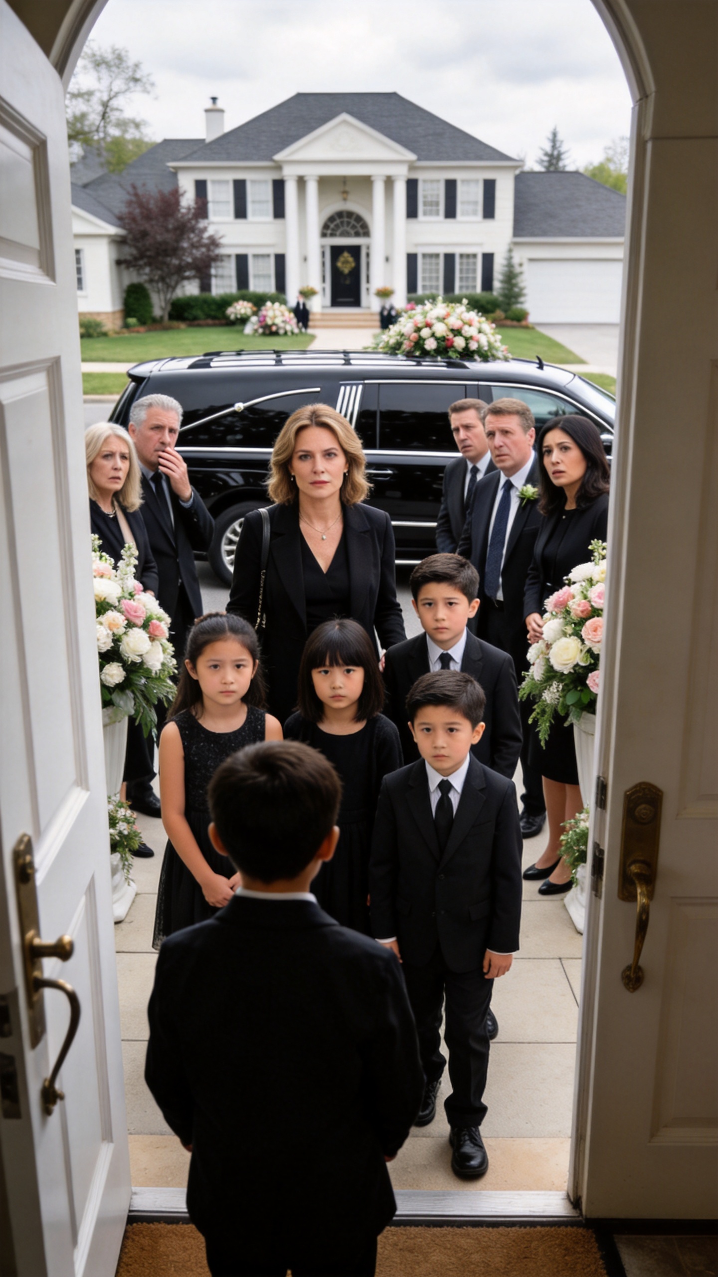 I Brought Five Children To My Ex-Husband's Family Funeral And His Relatives Started Whispering Before We Reached The Grave, But When He Looked At Their Faces, He Finally Understood The Secret His Mother Had Buried