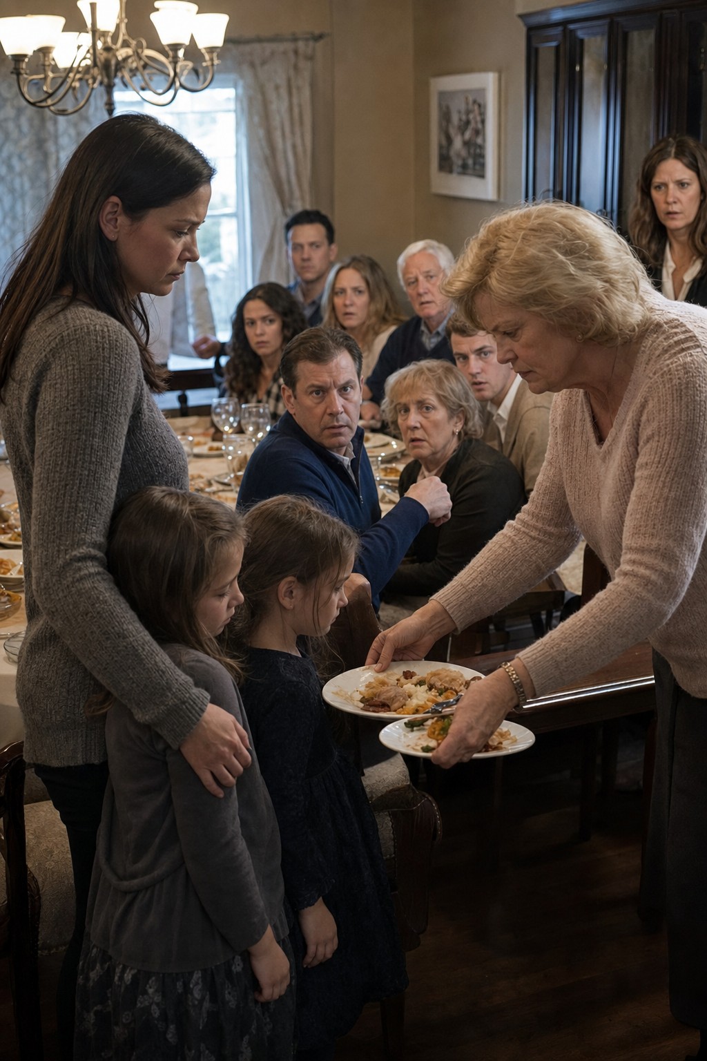 In front of the whole family gathering at a private estate, my mother-in-law snatched the food from my daughters and declared, The head table is for women who bear sons for this family. My husband told me to quit causing a fuss, so I gently wiped my little girl's face, gathered my daughters, and walked away without a word... little did they know a 5.4 - million - peso promissory note with his signature was biding its time.
