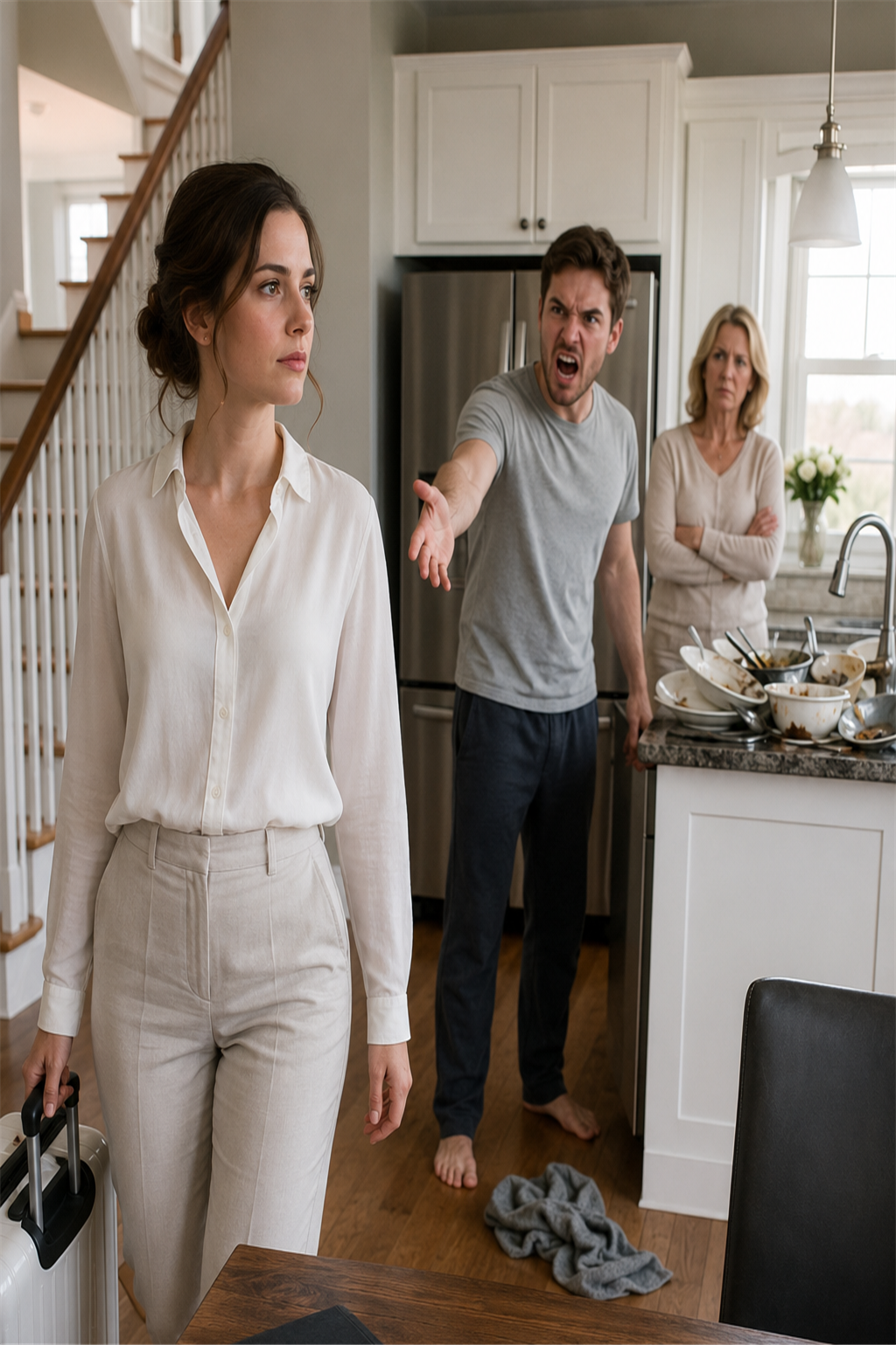 On the first morning after our wedding, my husband threw a greasy dishcloth at my face and said, Now