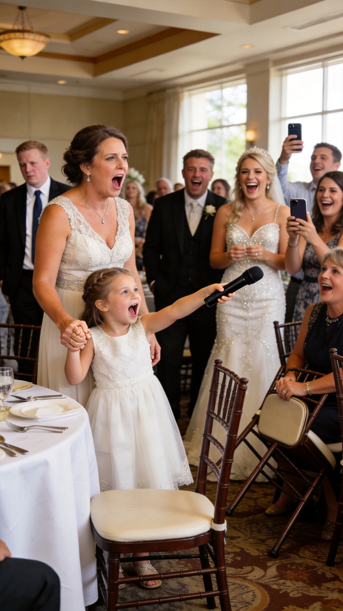 At My Sister’s Wedding, She Mocked Me For Coming Alone, Poor, And With My “Useless Kid.” Then My Daughter Took The Microphone And Played The Video The Groom Needed To See