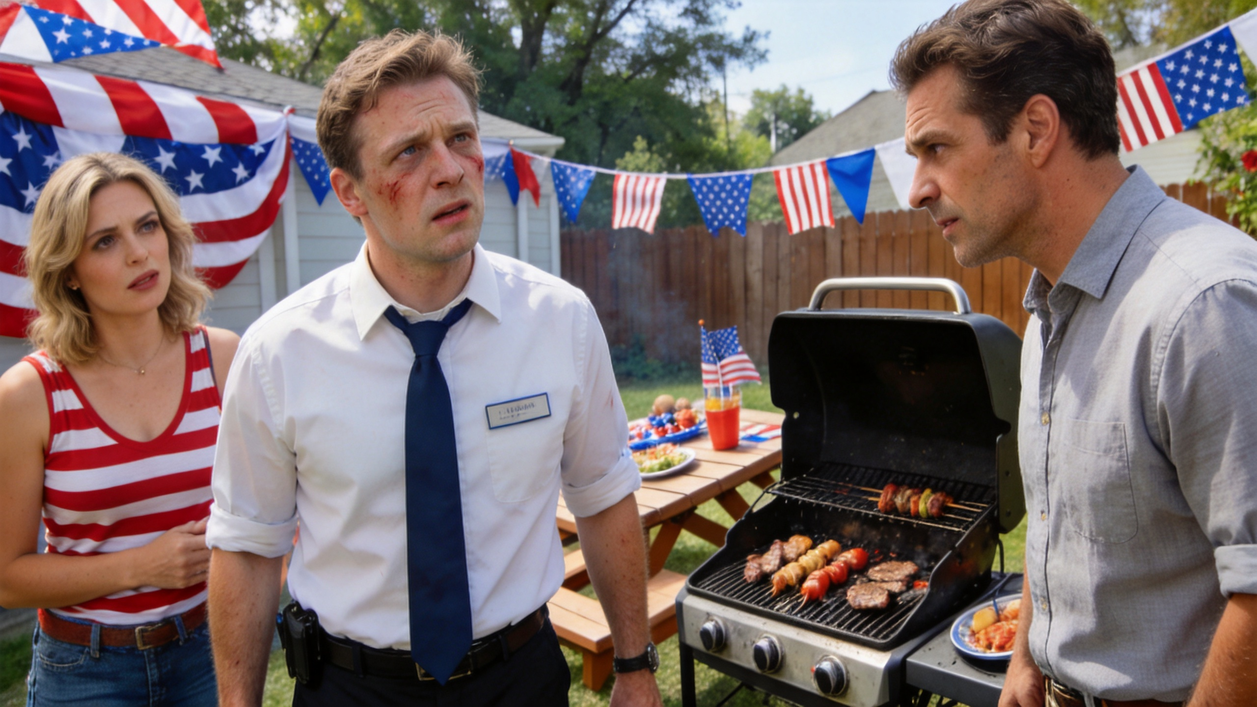 I Invited My Coworker to Our Fourth of July Barbecue Because He Had Nowhere Else to Go – But When He Saw My Wife, He Went Pale