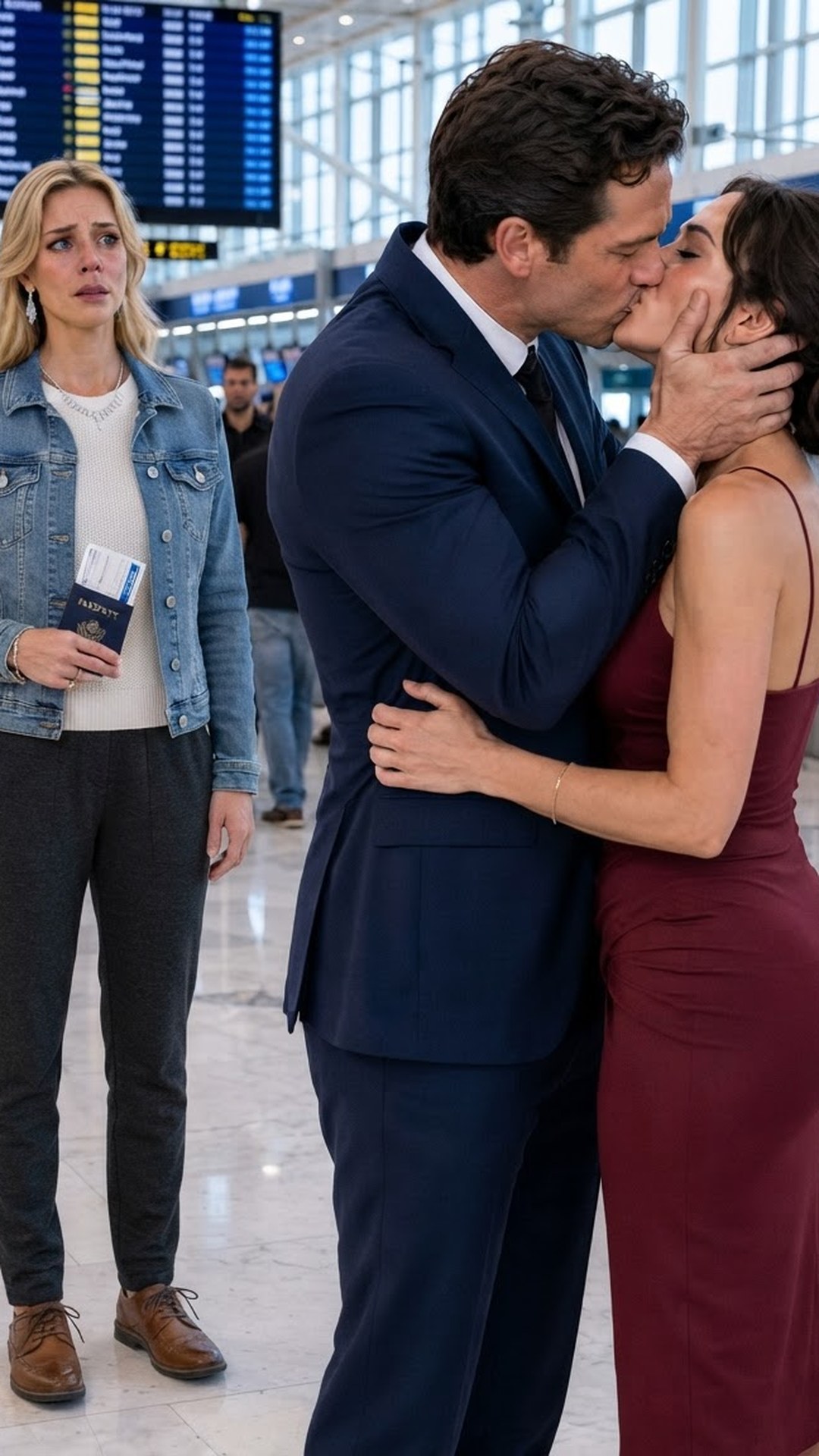 I Went to the Airport to Hug My Best Friend Goodbye, Then Saw My Husband Kissing the Woman He Swore Was "Only a Coworker"