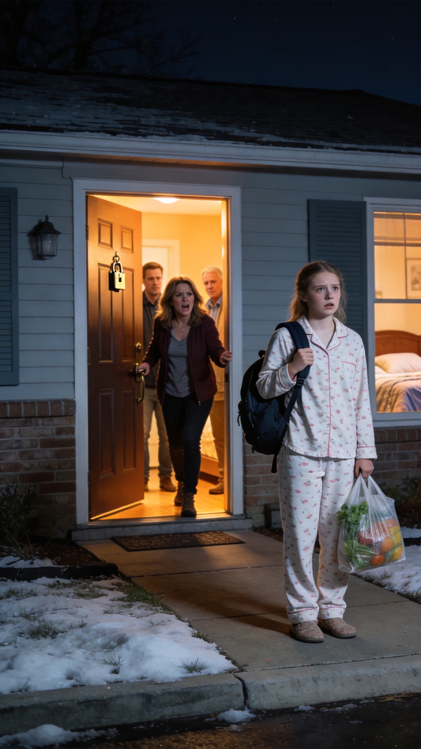 At 12:43 a.m, my 16-year-old daughter called from the curb outside our own house after my in-laws locked her out, stuffed her backpack and pajamas into a grocery bag, and gave her bedroom to Avery.