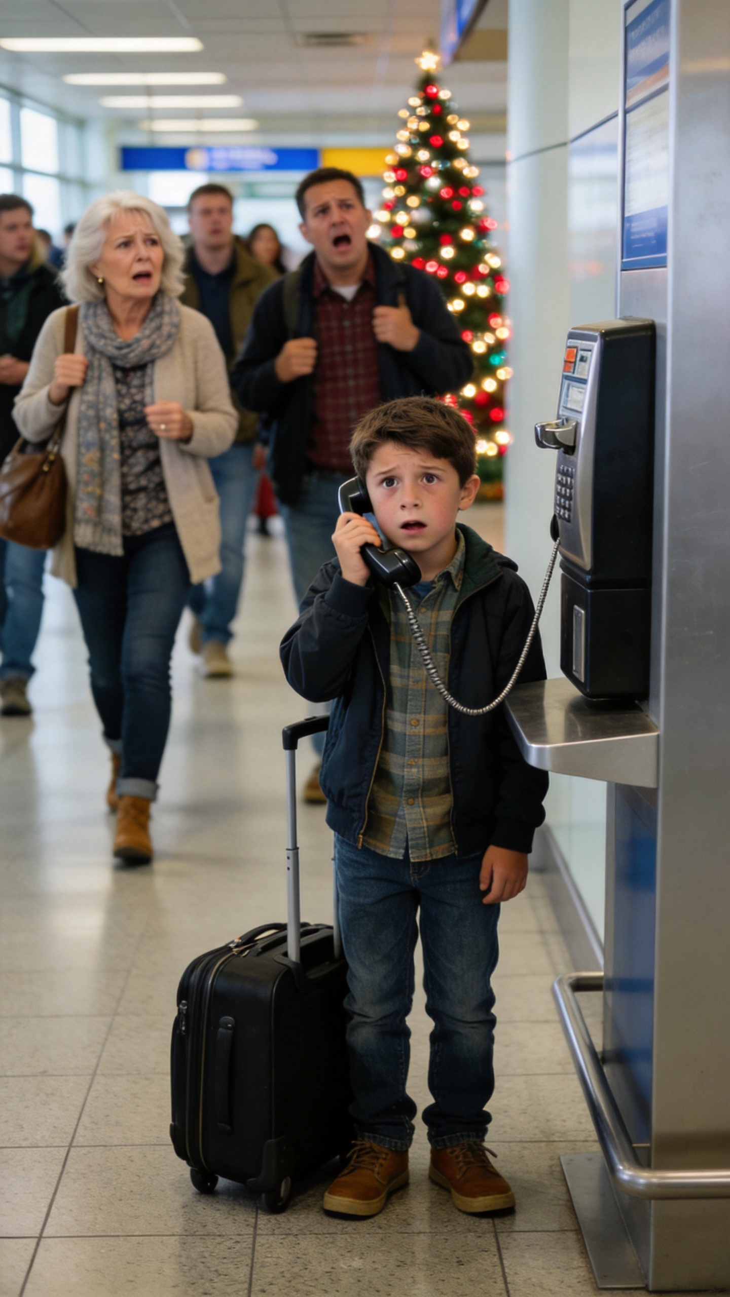 My 10-year-old grandson called me from the airport, scared and alone, after my daughter-in-law left him behind and flew away with my son and her children. Then she sent a message saying he was grounded and would stay home. I couldn't ignore what she had done, and three days later, their vacation was over.