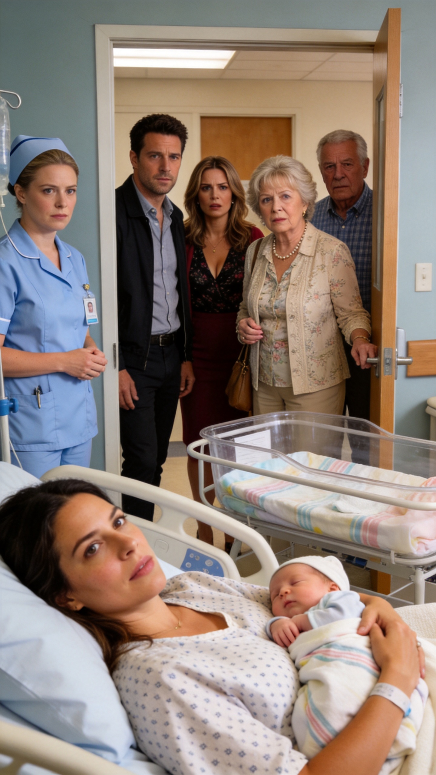 I'd just given birth when my husband stormed in—his mistress on one arm, my mother-in-law on the other. She sneered, "Your surrogacy job is done."