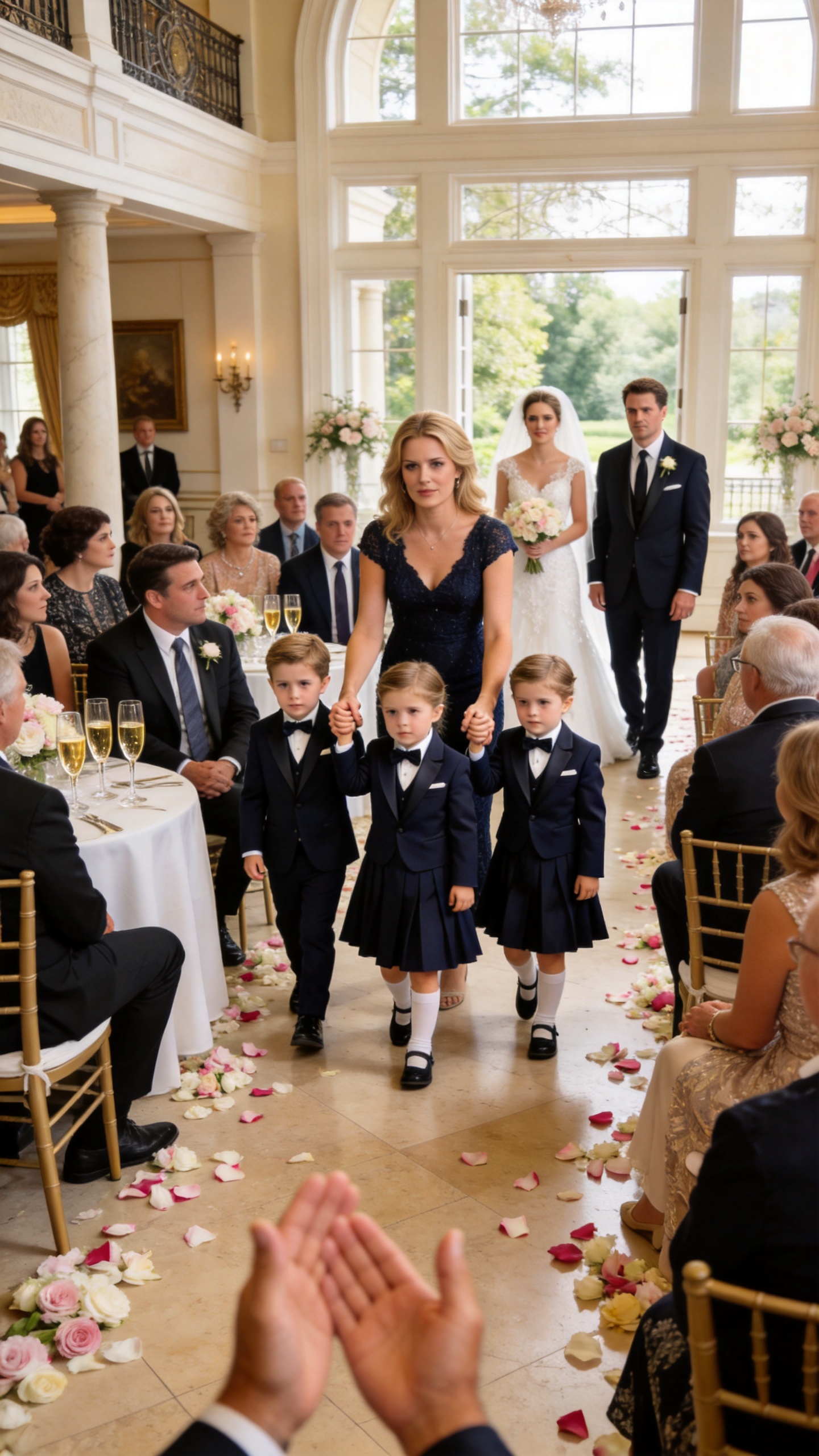 I Brought My 5-Year-Old Triplets to My Millionaire Ex-Husband’s Wedding… And When His Family Saw Them, the Whole Mansion Fell Dead Silent