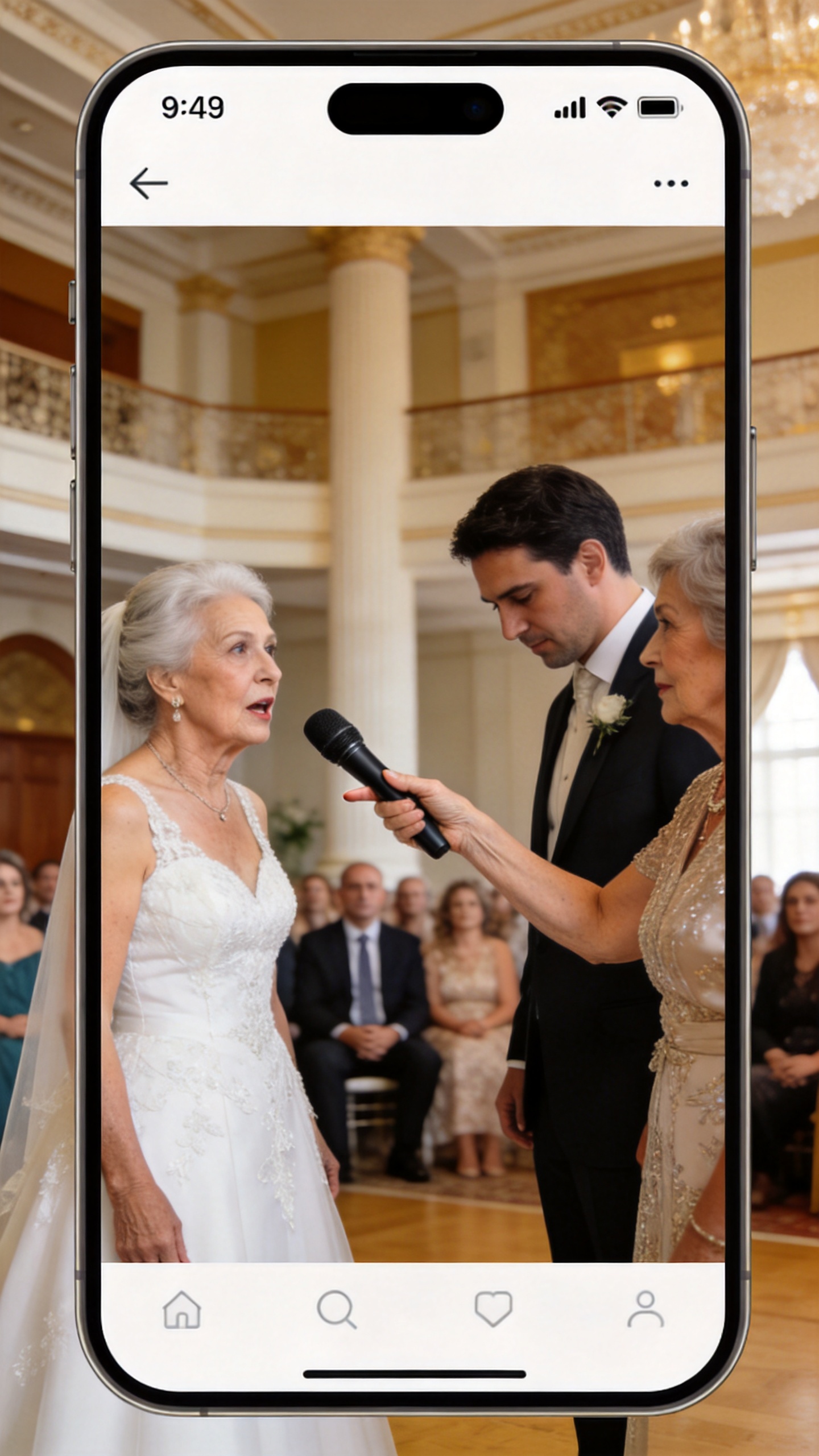 I was still in my wedding dress when my mother - in - law stepped forward and laid down her three demands