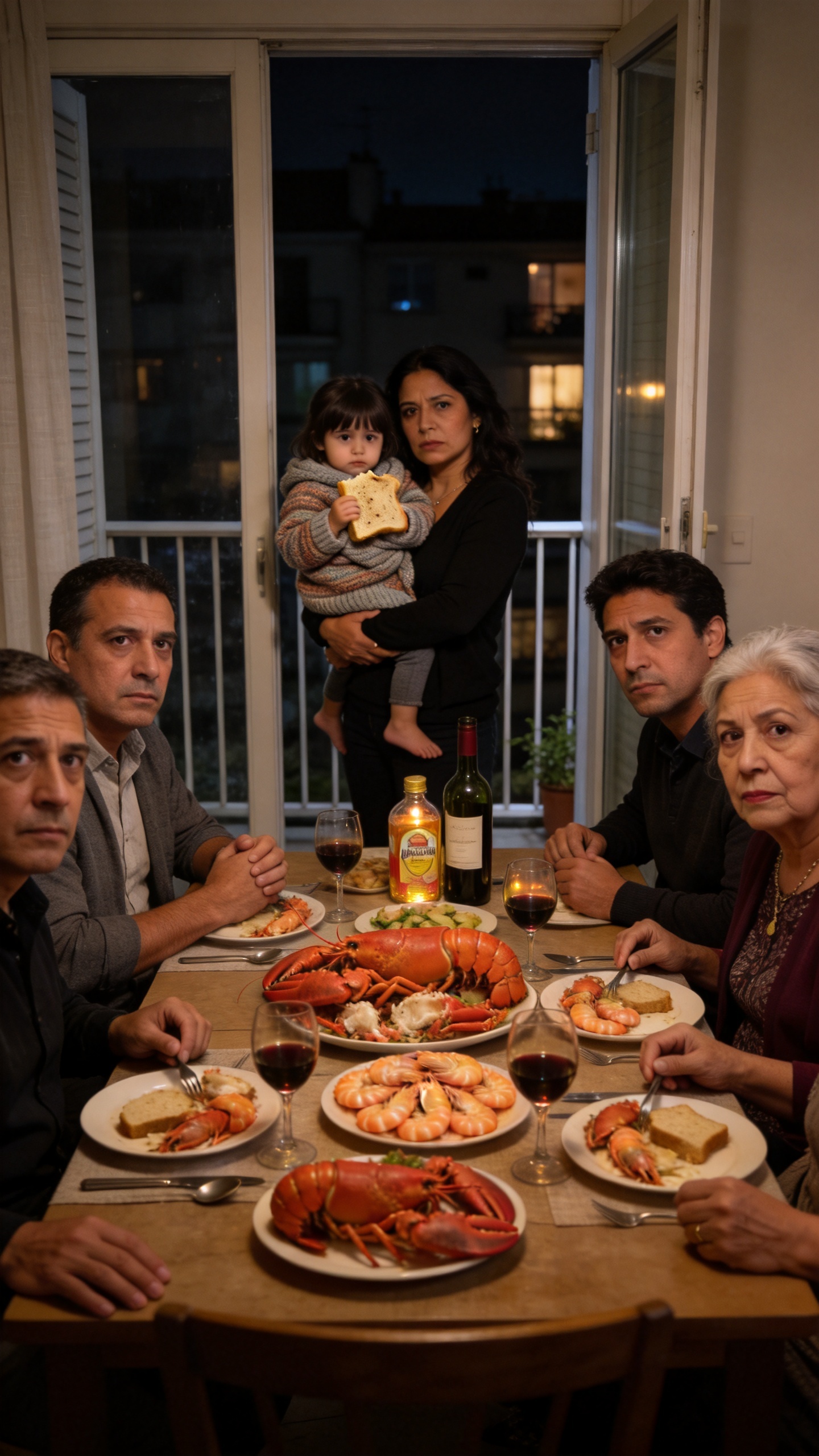 My Husband Told Me "Don't Make A Scene" When I Found Our Daughter Eating Stale Bread Outside While Six Adults Feasted Like Kings With My Money