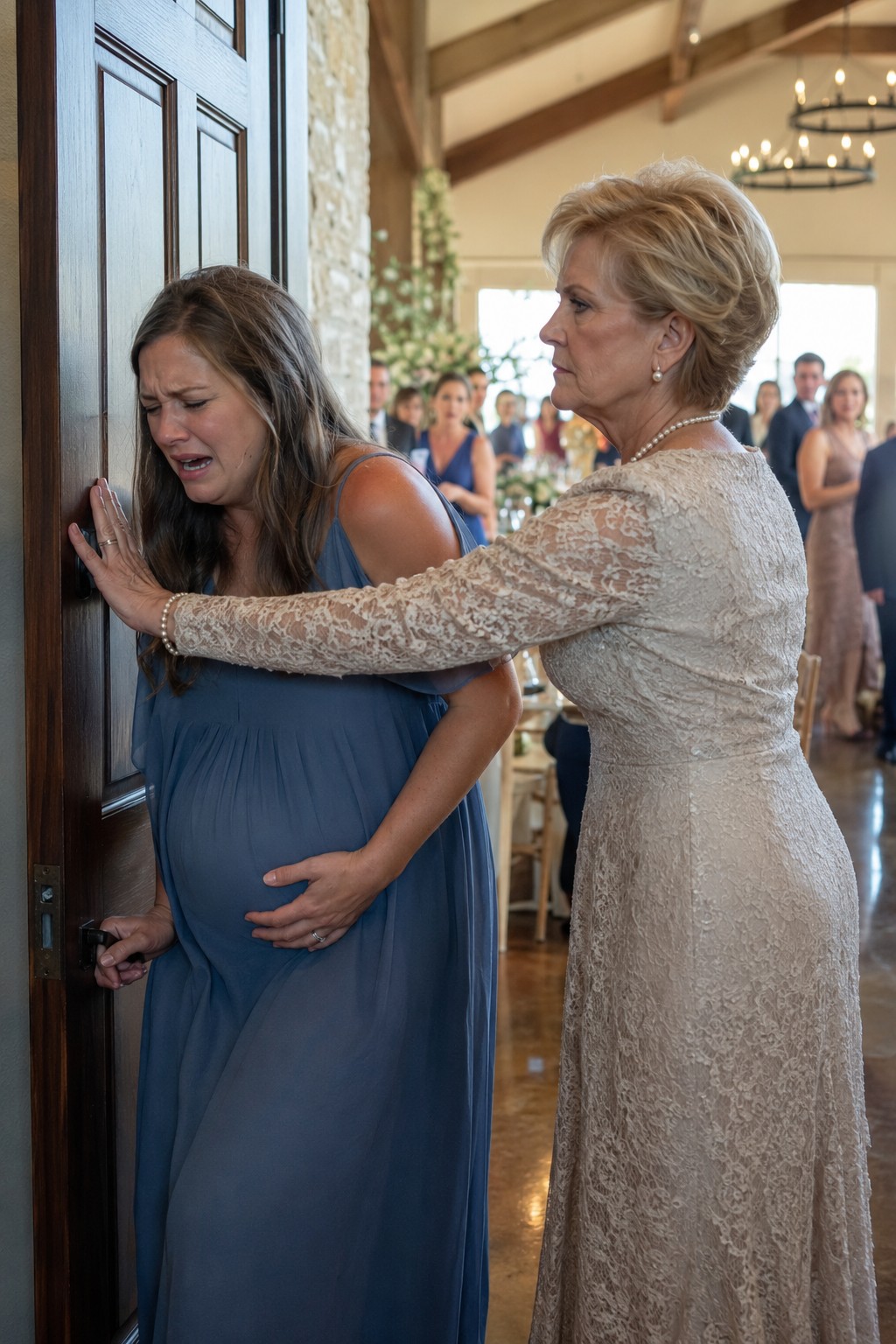 My water broke at my sister-in-law's fancy vineyard wedding, flooding the marble floor. "Call an ambulance," I pleaded, but my mother-in-law rushed me into a bathroom and shut the door. "This baby won't steal her spotlight," she sneered.