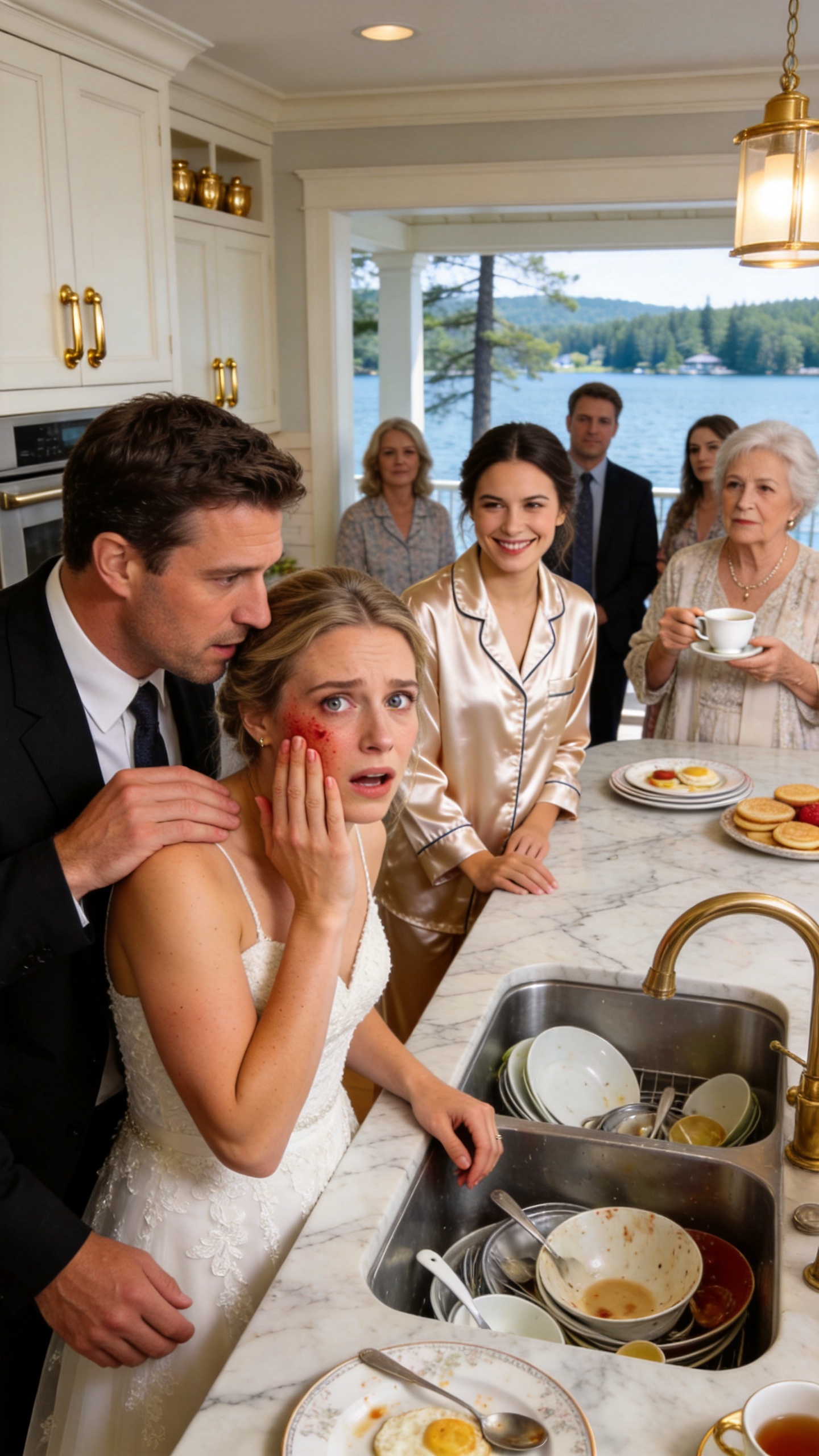 On The Second Day Of Our Marriage, I Asked My Sister-In-Law To Wash The Dishes. My Husband Struck Me And Said, "How Dare You Order Her Around?" What I Did Next Made His Entire Family Beg In The Kitchen They Thought I Would Clean