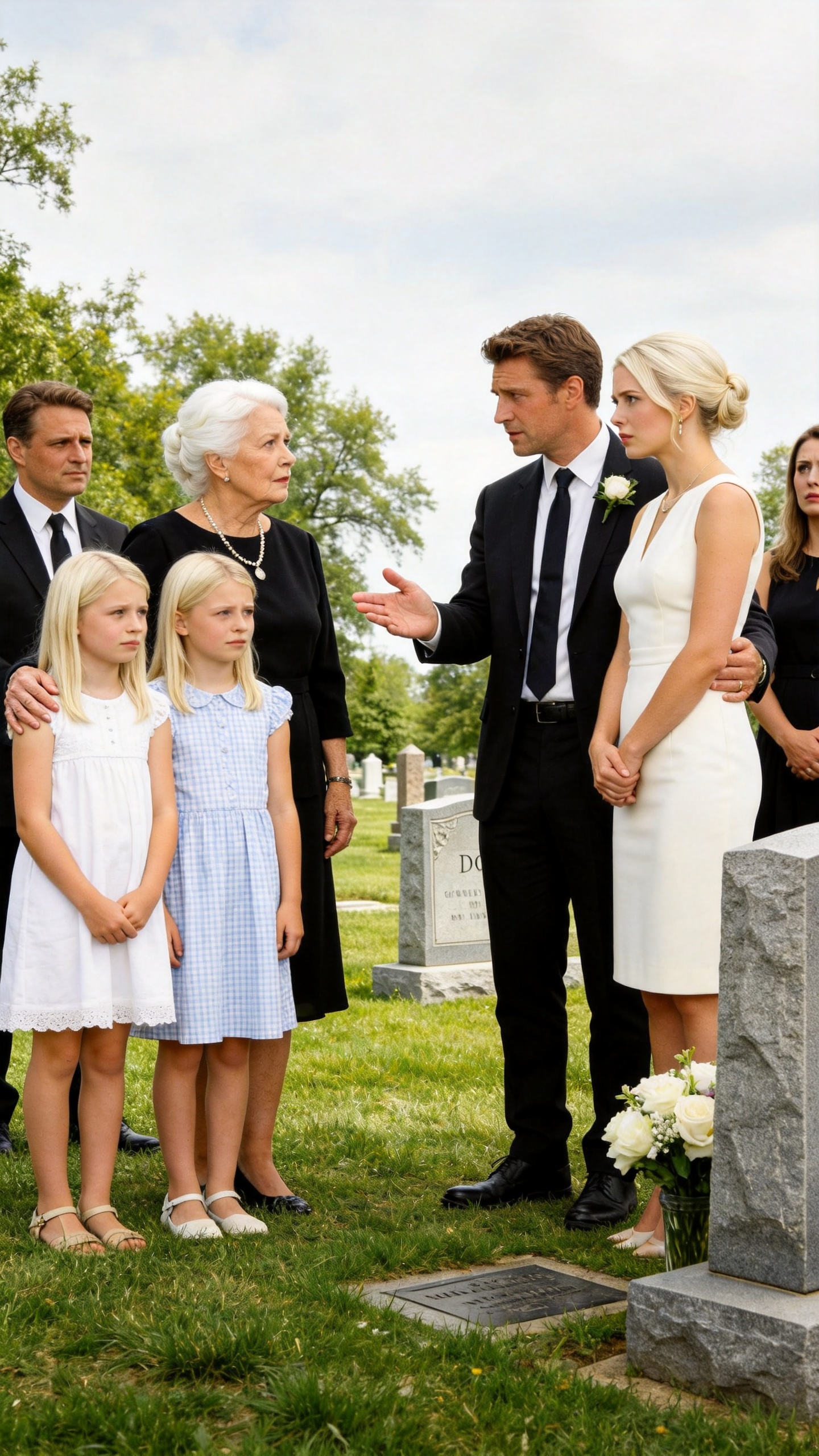 At my daughter’s funeral, my son-in-law pointed at his daughters and announced, “They’re going into foster care. I deserve a fresh start with my new fiancée.”