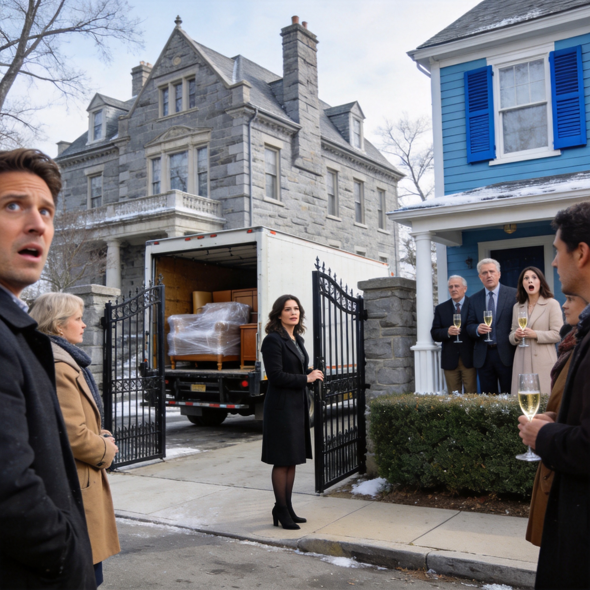 My Family Bought The Blue-Shuttered House I Had Saved For To Humiliate Me, But They Didn't Know I Already Owned The Stone Manor Next Door, And Their Victory Toast Became Their Public Downfall