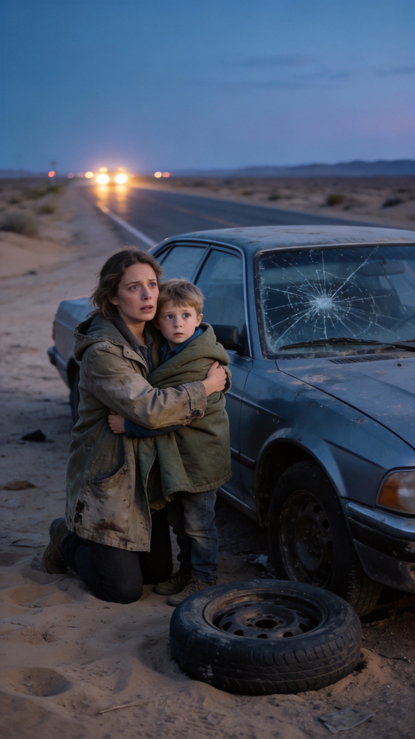 My parents abandoned my six-year-old son and me beside a freezing desert road at 2:13 in the morning, certain they would never have to face us again.