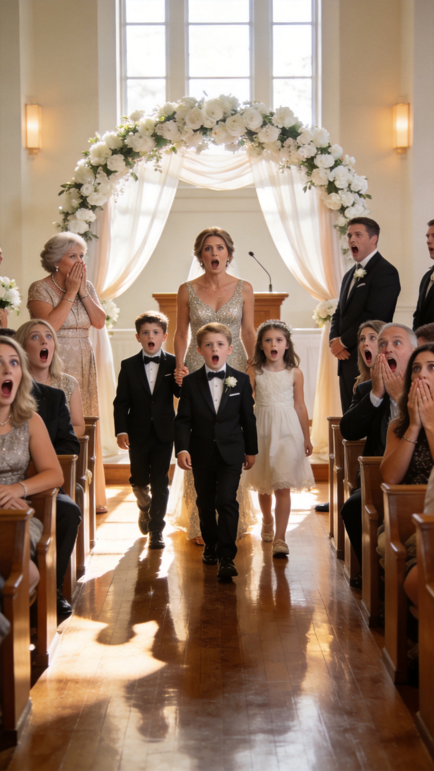My Ex's Mother Invited Me To His Luxury Wedding So Everyone Could Watch Me Be humiliated—But I Walked In With The Three Children He Never Knew Were His... Then My Little Daughter Asked One Innocent Question That Brought The Entire Ceremony To A Complete Stop